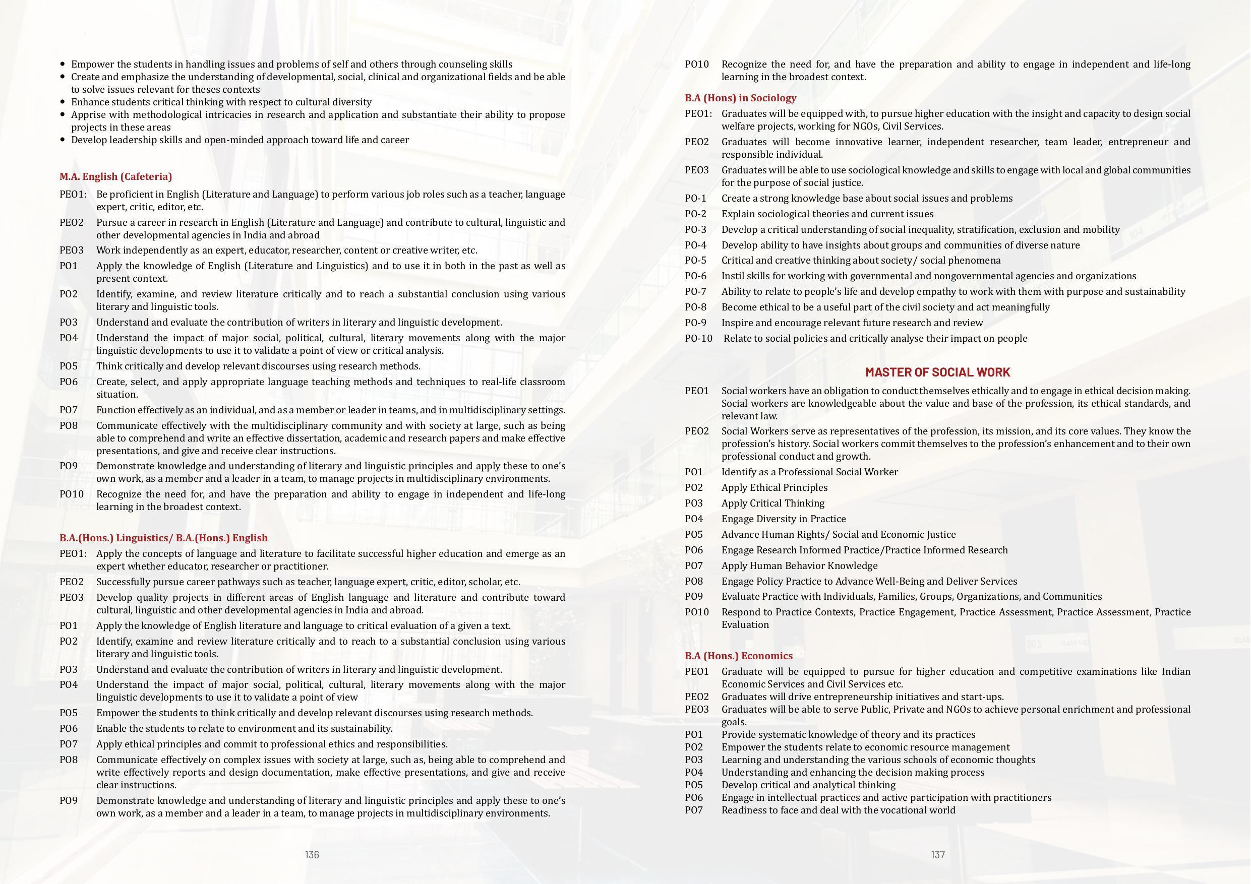 Galgotias University, Gautam Buddh Nagar Non-Engg. Prospectus 2021-22 - Page 90