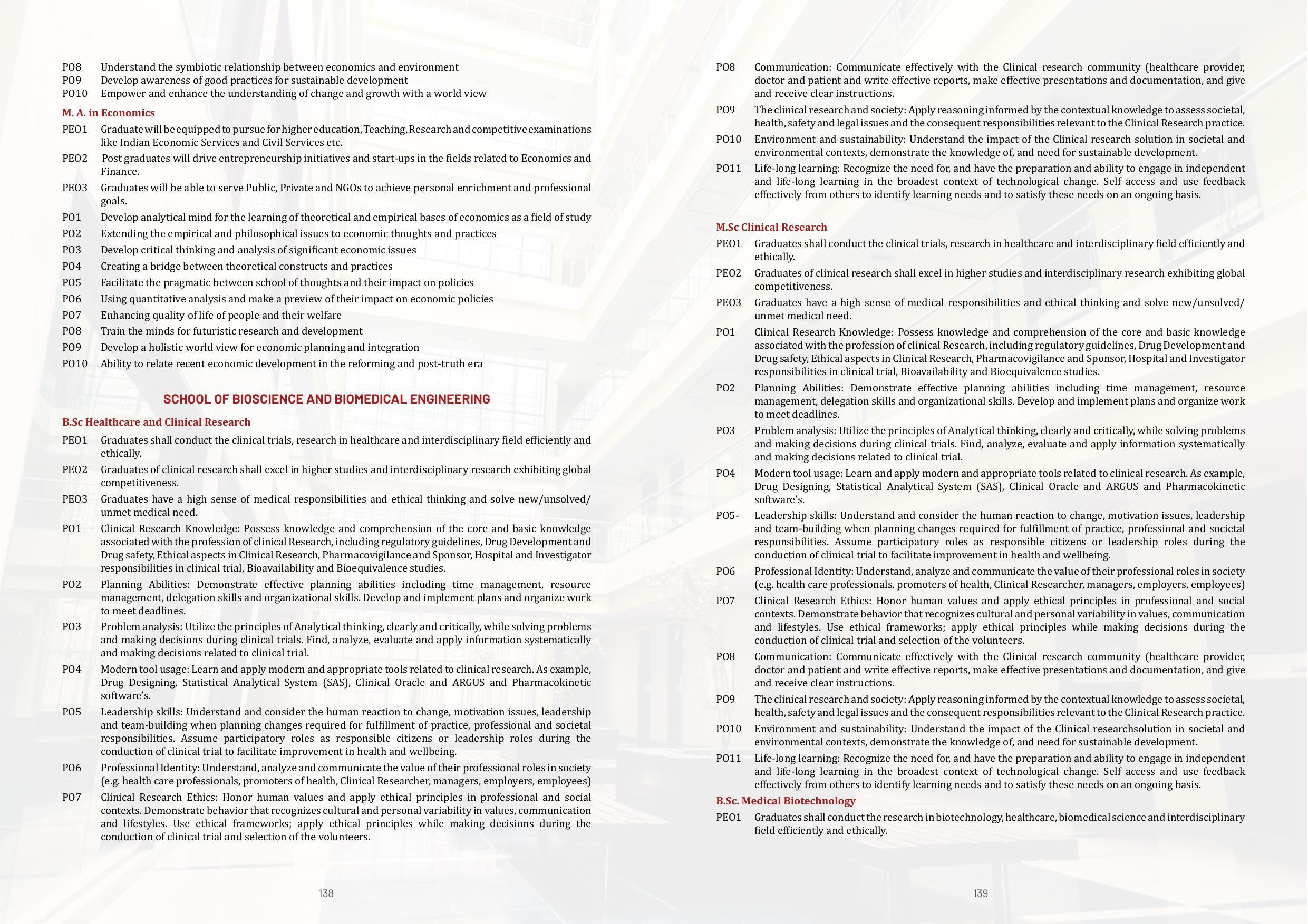 Galgotias University, Gautam Buddh Nagar Non-Engg. Prospectus 2021-22 - Page 91