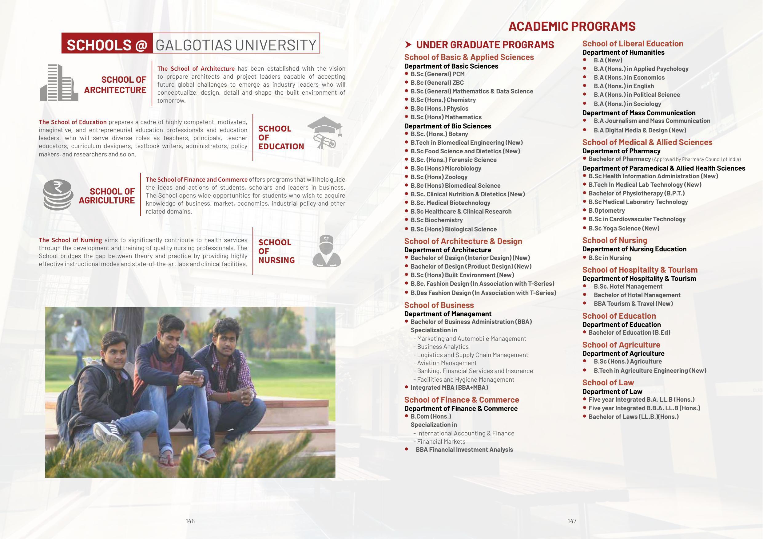 Galgotias University, Gautam Buddh Nagar Non-Engg. Prospectus 2021-22 - Page 95
