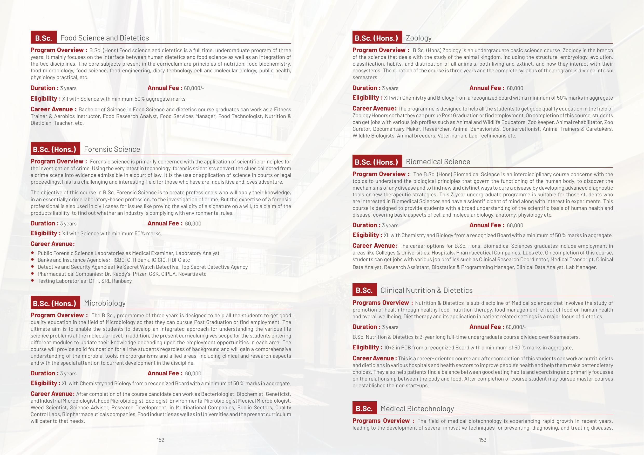 Galgotias University, Gautam Buddh Nagar Non-Engg. Prospectus 2021-22 - Page 98