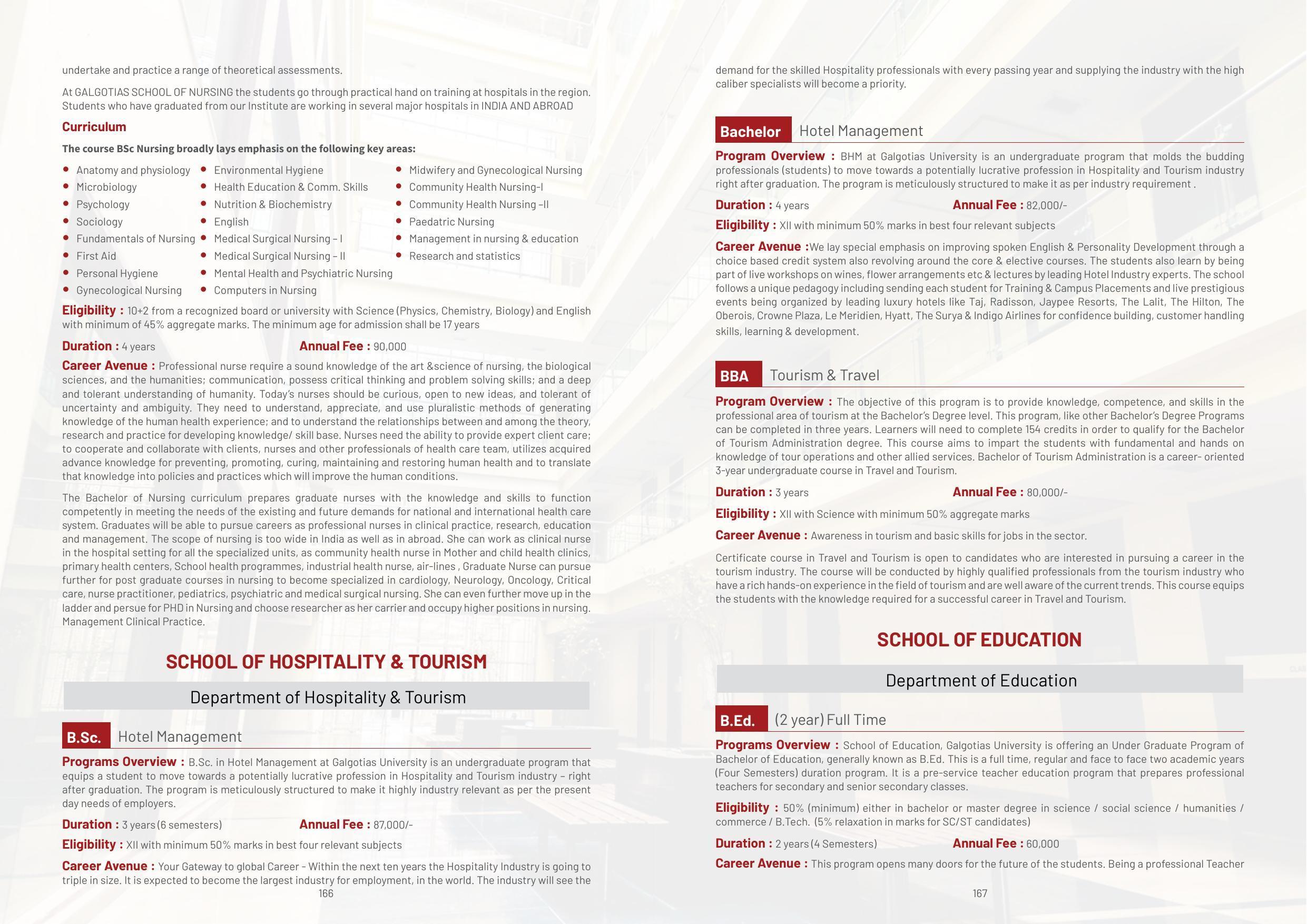 Galgotias University, Gautam Buddh Nagar Non-Engg. Prospectus 2021-22 - Page 105