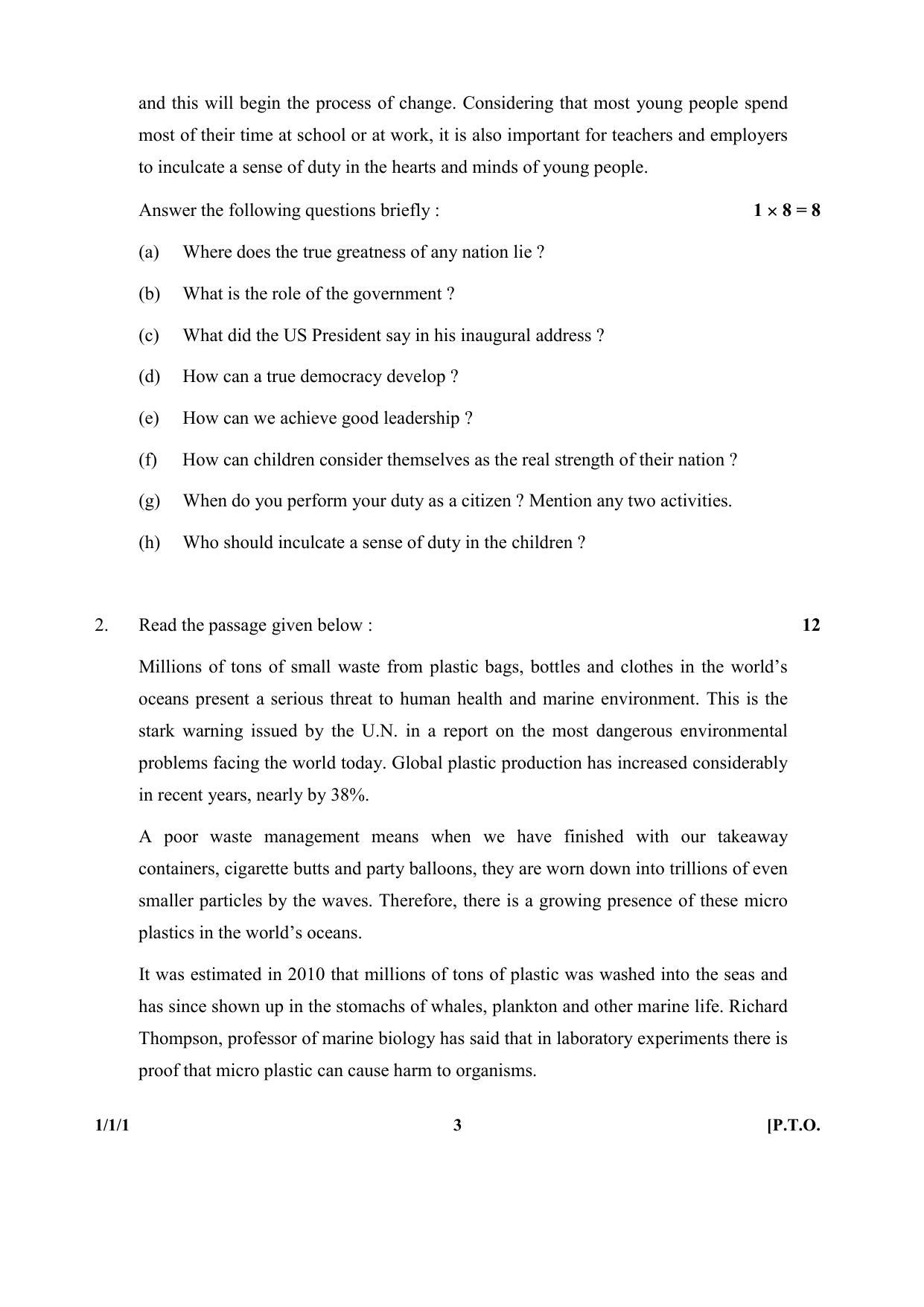 CBSE Class 10 1-1-1 (Eng.) 2017-comptt Question Paper - Page 3