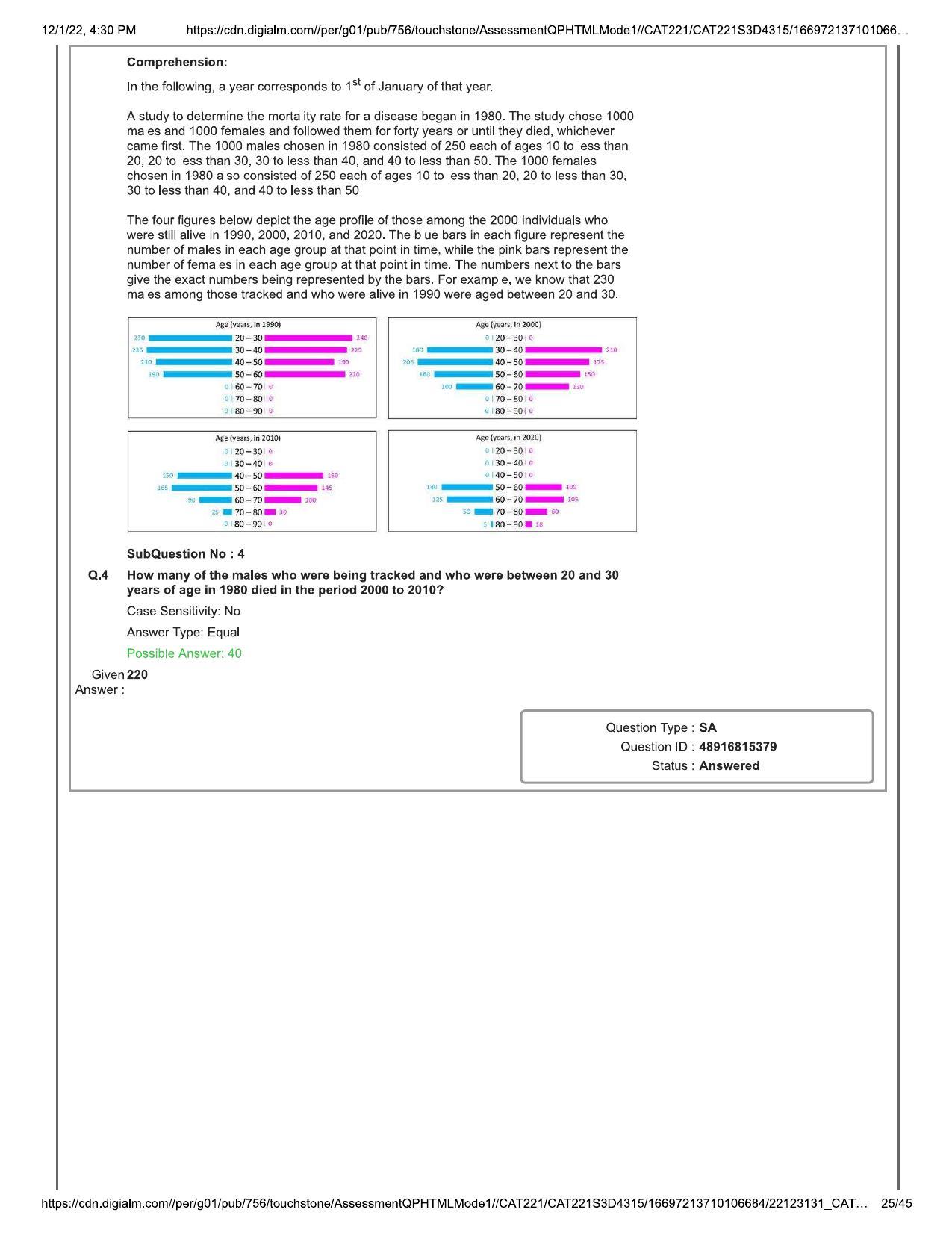 CAT 2022 CAT Slot 3 Question Paper - Page 25