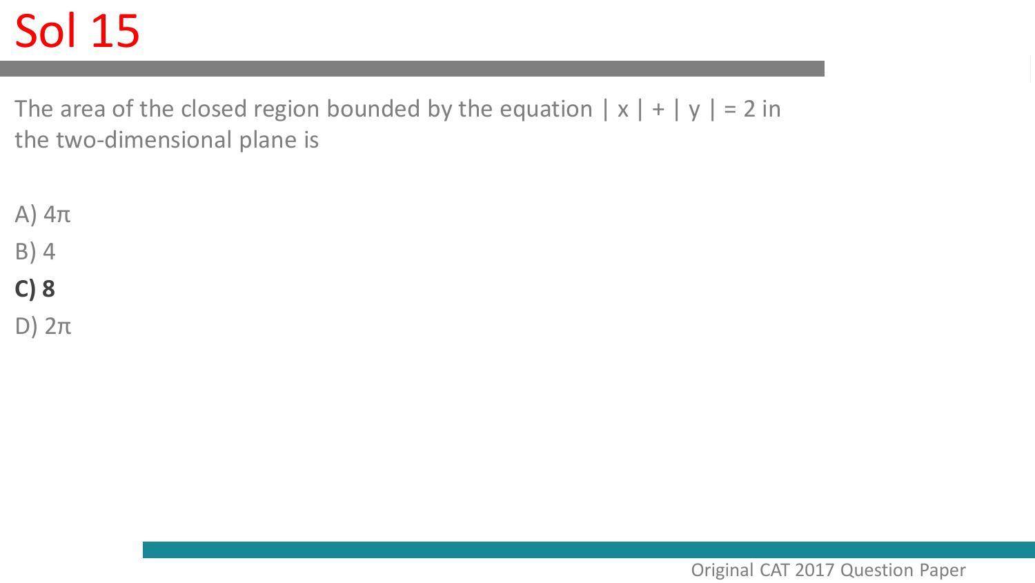 CAT 2017 CAT QA Slot 1 Answer Key - Page 16