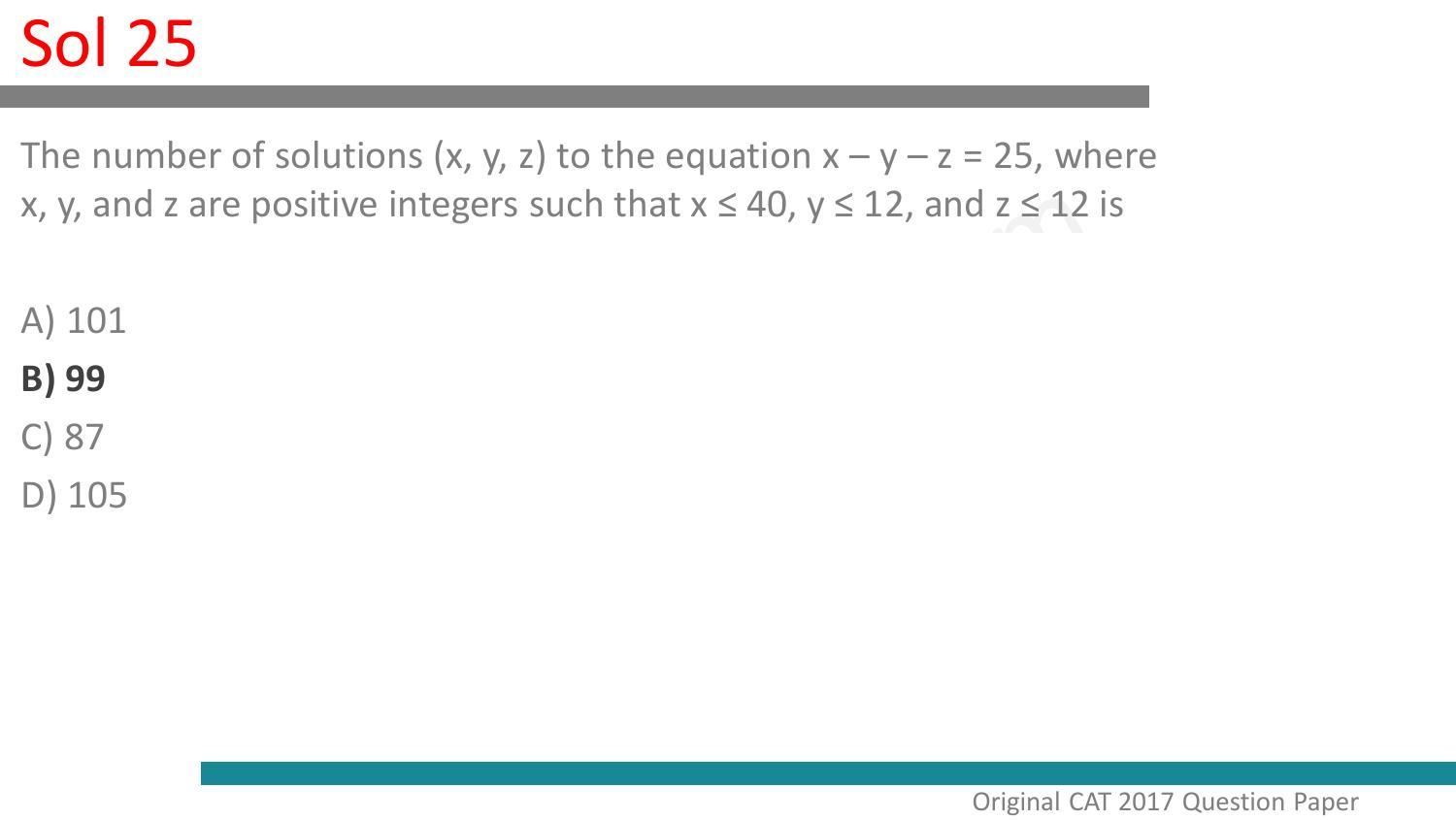 CAT 2017 CAT QA Slot 1 Answer Key - Page 26