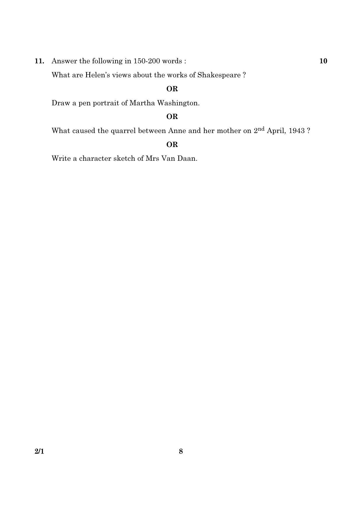 CBSE Class 10 002 Set 1 English Lang & Lite 2016 Question Paper - Page 8