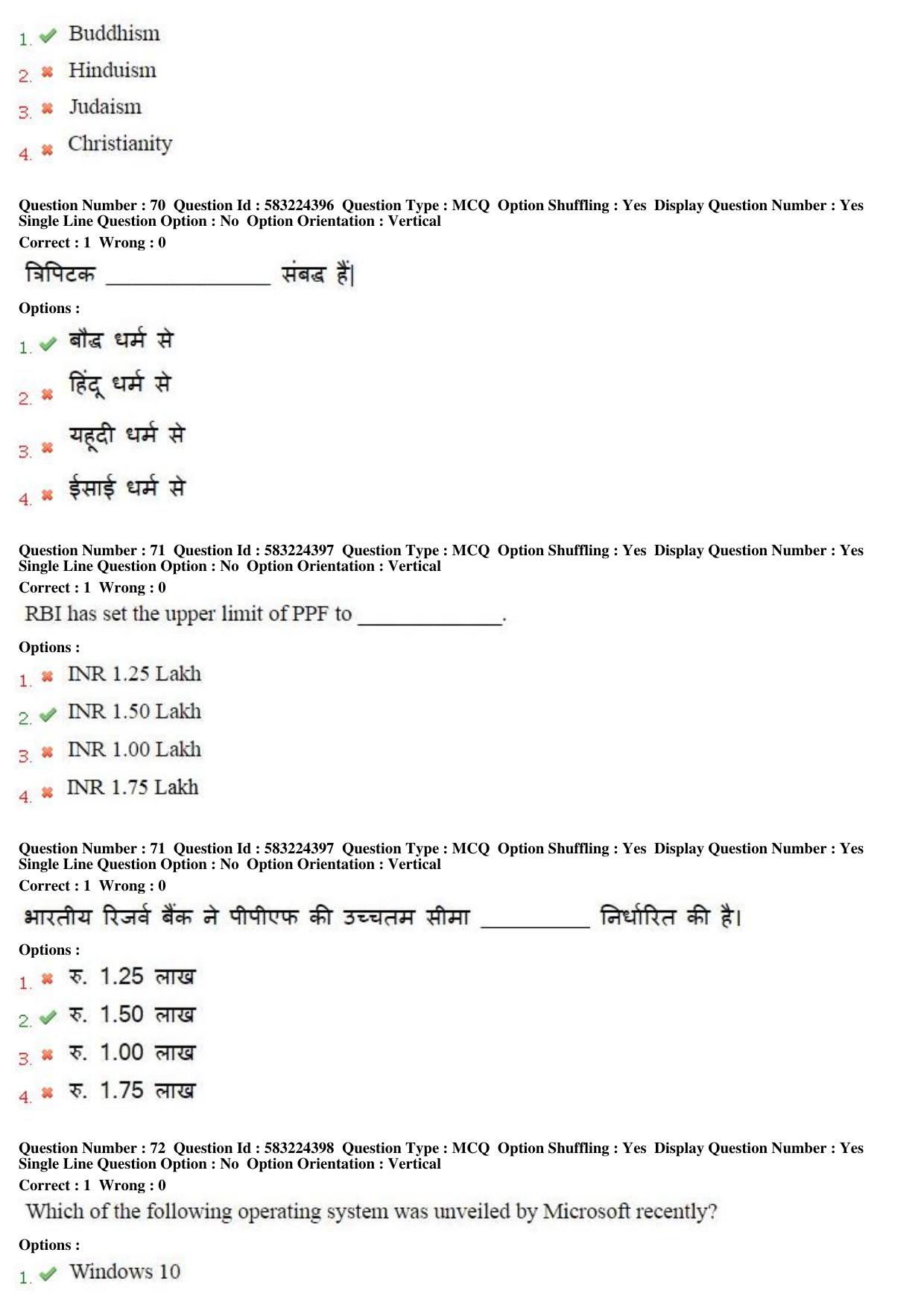 MP CPCT 31st May 2016 CPCT Question Paper Shift 1 - Page 42