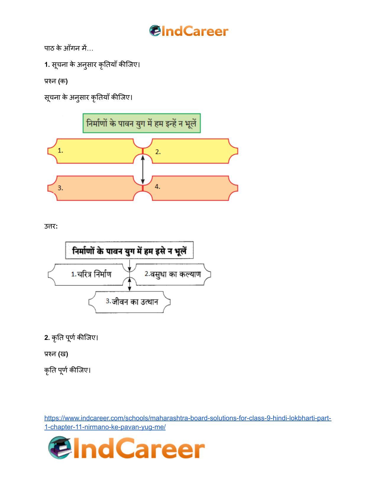 Maharashtra Board Solutions for Class 9- Hindi Lokbharti (Part 1): Chapter 11- निर्माणों के पावन युग में - Page 5