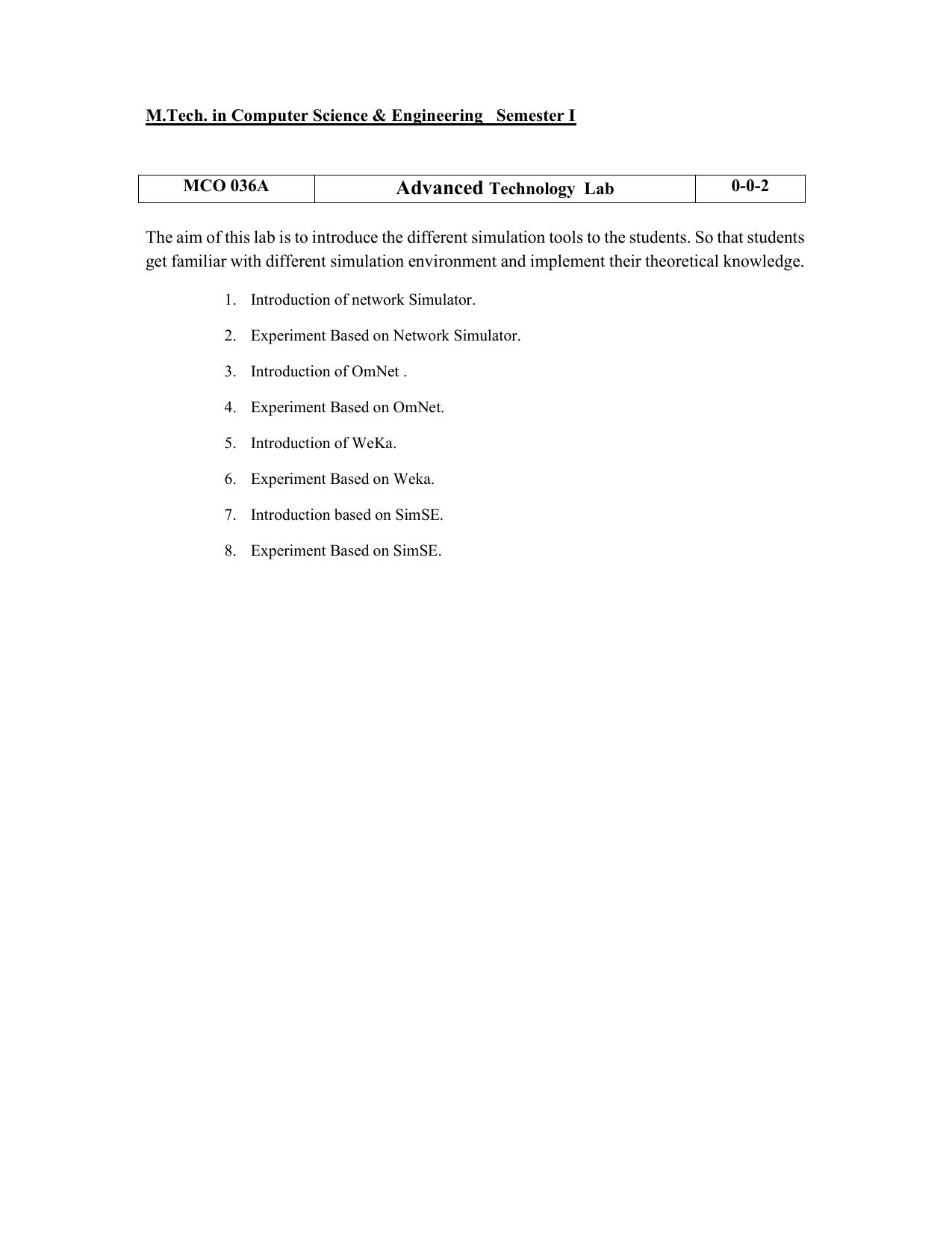 JECRC Jaipur M Tech - Computer Science and Engineering Syllabus - Page 13