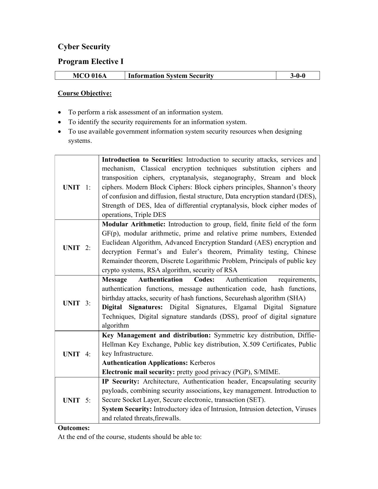 JECRC Jaipur M Tech - Computer Science and Engineering Syllabus - Page 35