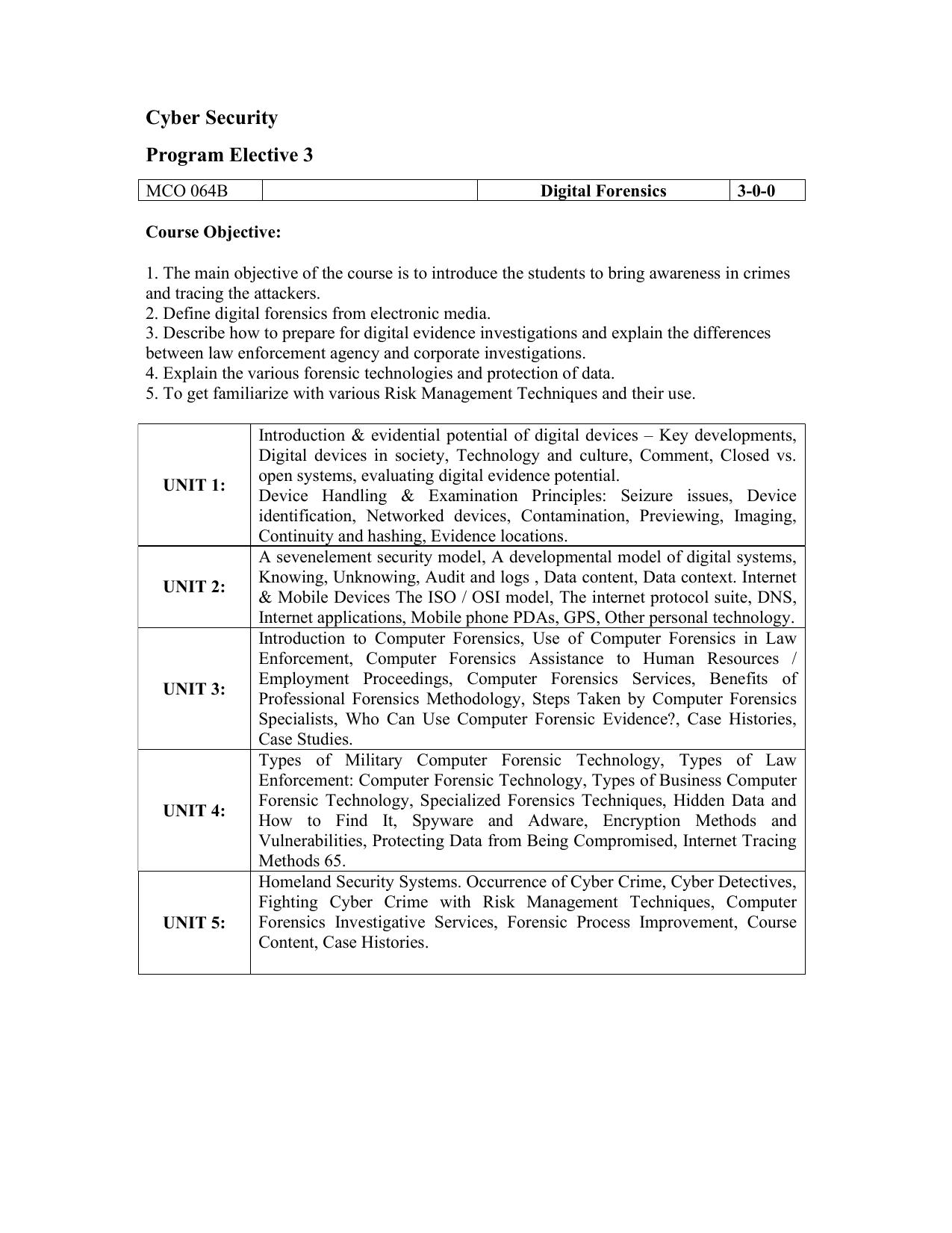 JECRC Jaipur M Tech - Computer Science and Engineering Syllabus - Page 39