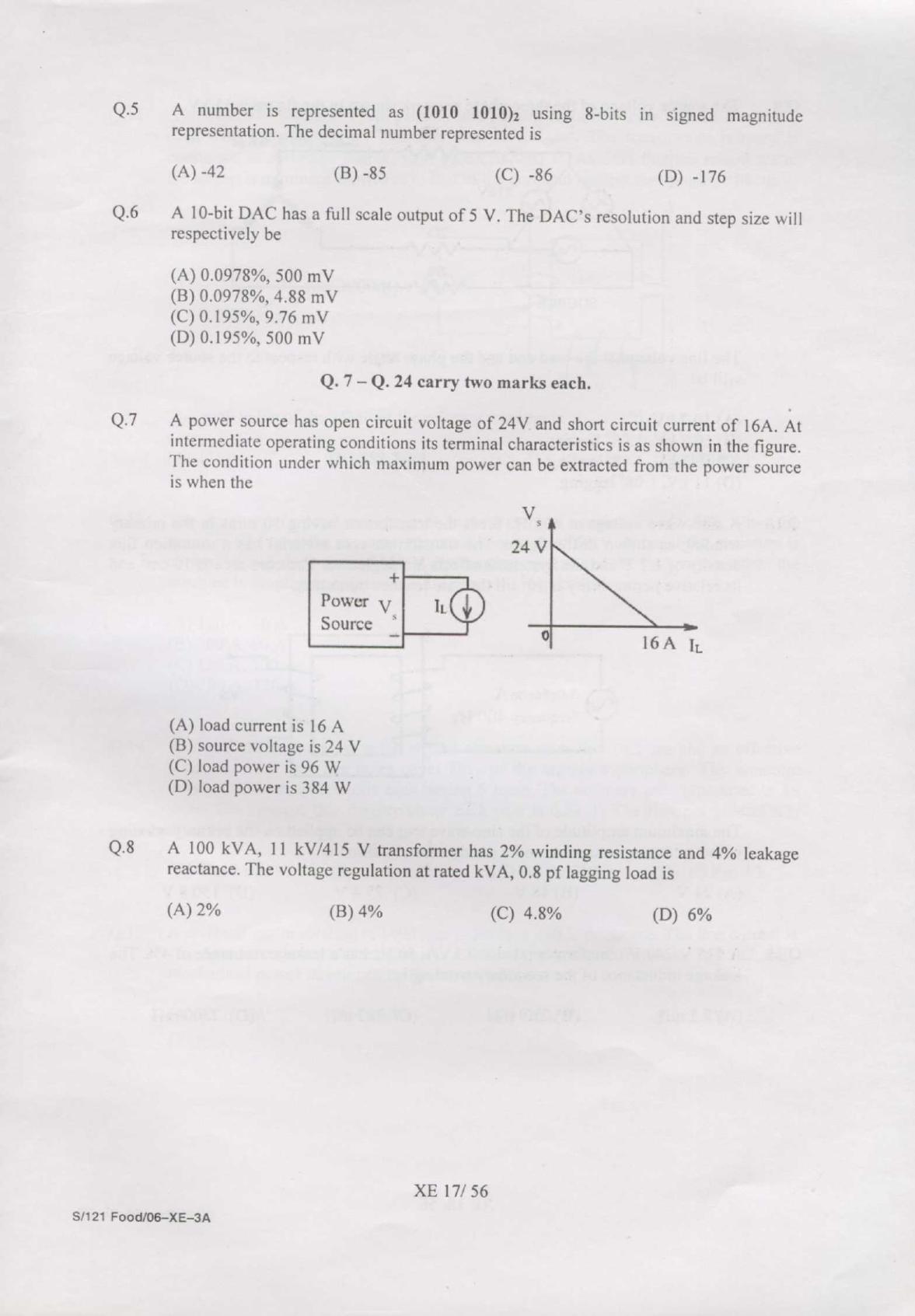 GATE 2007 Engineering Sciences (XE) Question Paper with Answer Key - Page 17