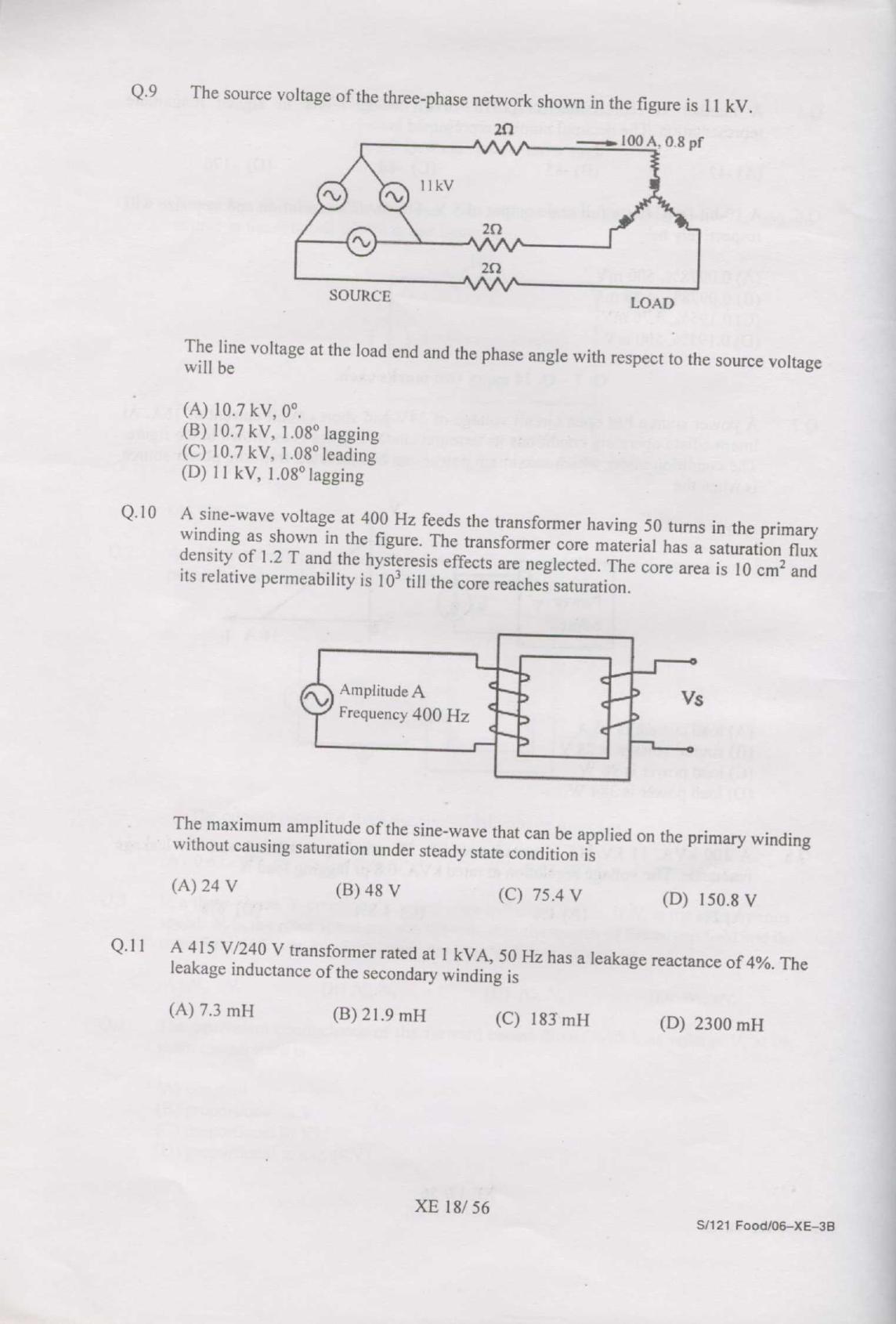 GATE 2007 Engineering Sciences (XE) Question Paper with Answer Key - Page 18
