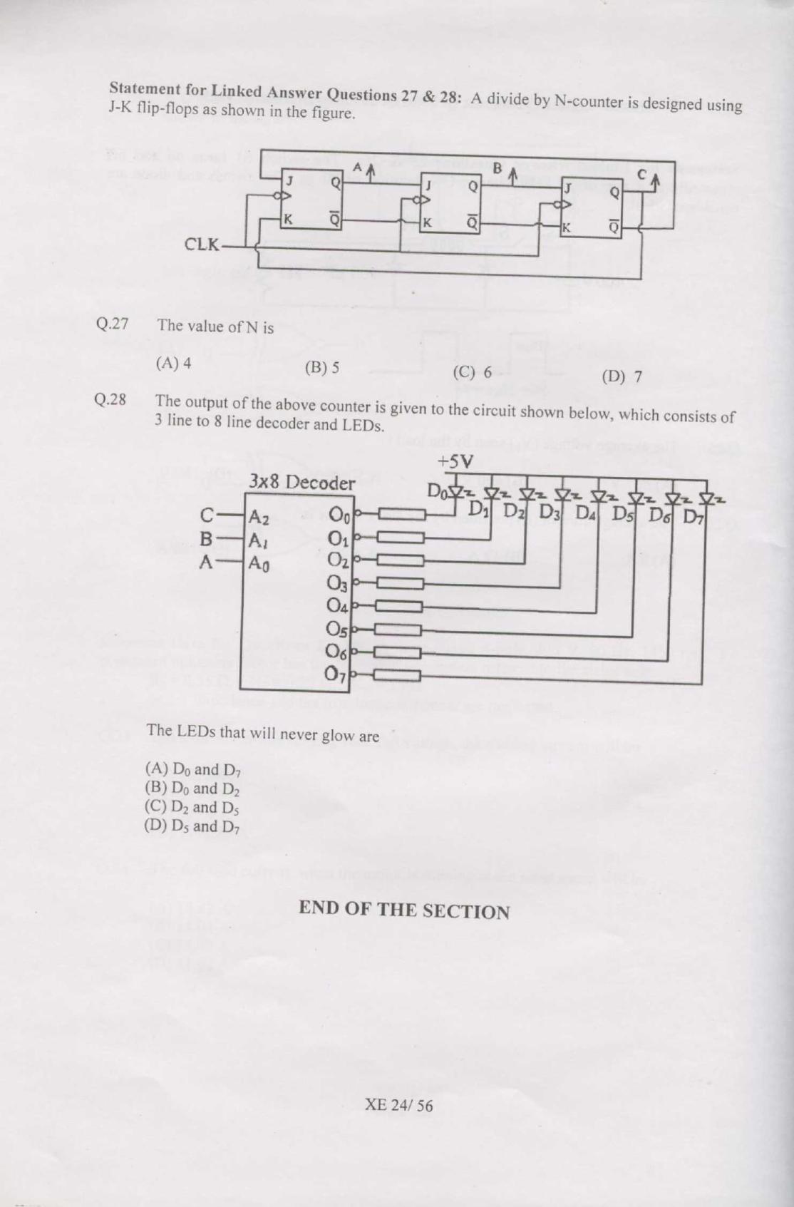 GATE 2007 Engineering Sciences (XE) Question Paper with Answer Key - Page 24