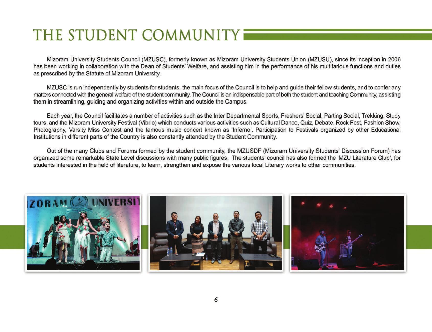 Mizoram University, Aizawl 2021-22 (Prospectus) - Page 8