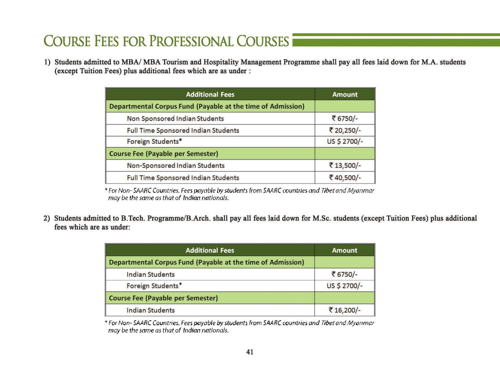 Mizoram University, Aizawl 2021-22 (Prospectus) - Page 43