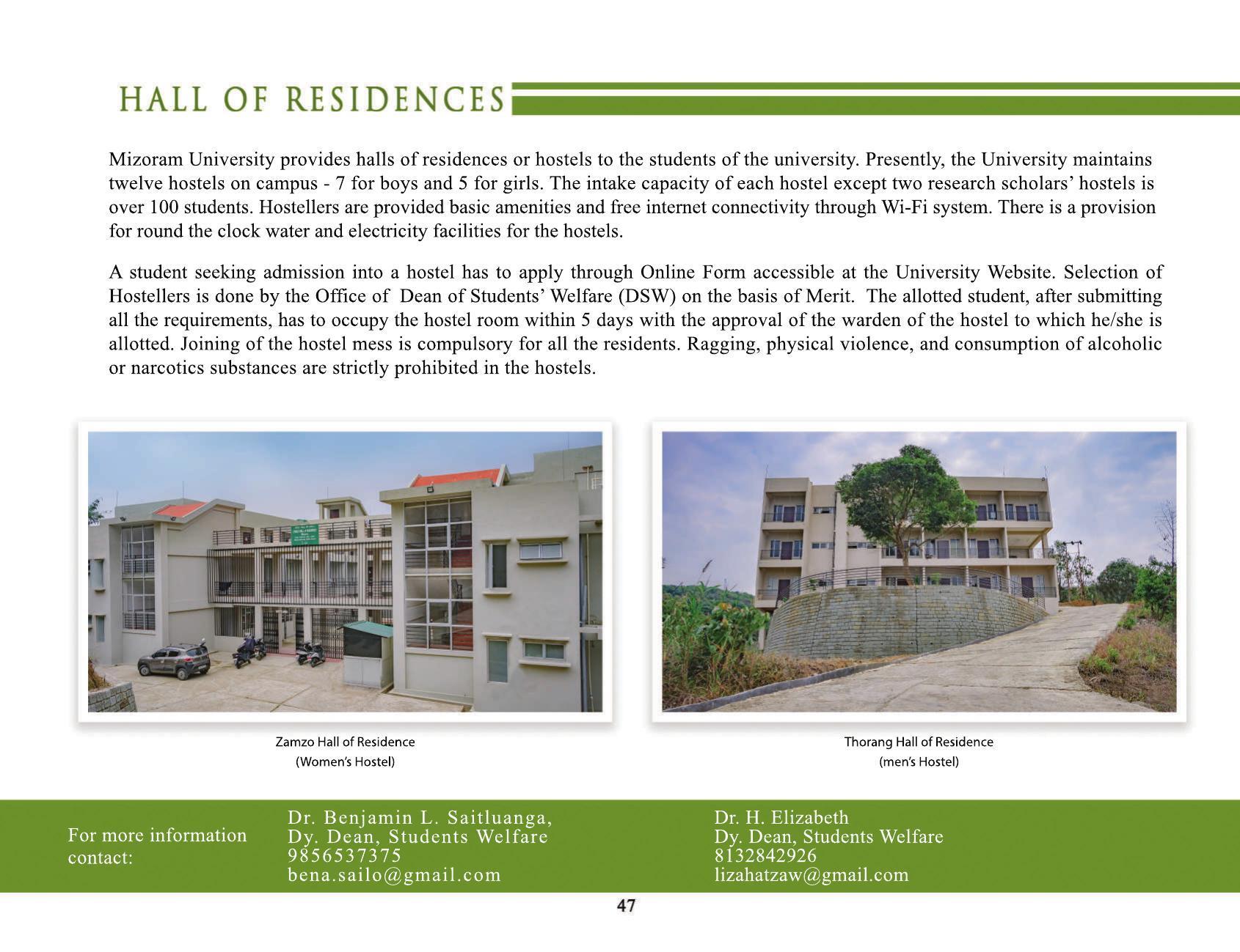 Mizoram University, Aizawl 2021-22 (Prospectus) - Page 49