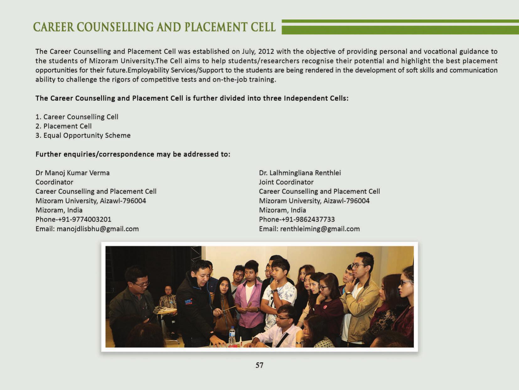 Mizoram University, Aizawl 2021-22 (Prospectus) - Page 59