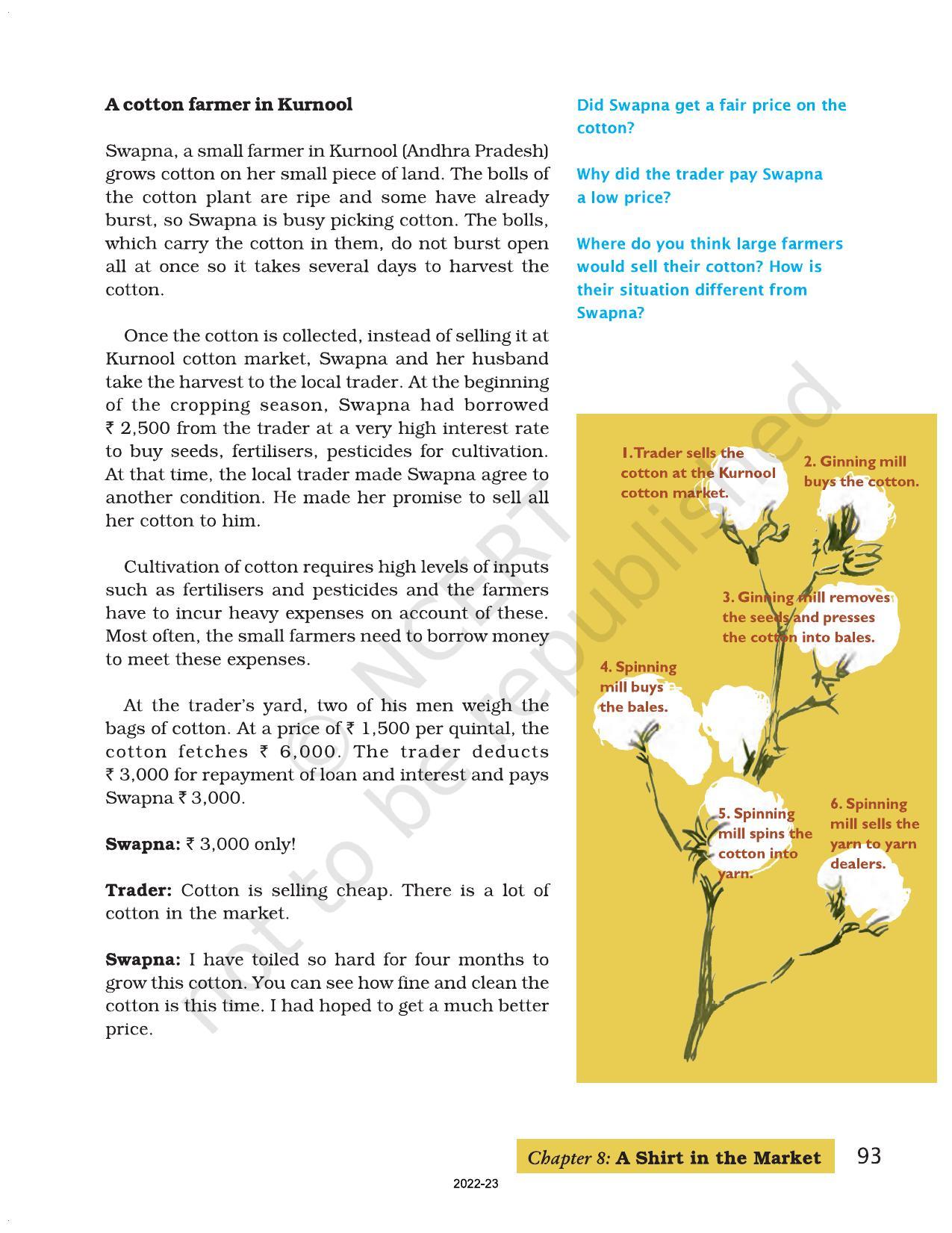 NCERT Book for Class 7 Social Science(Civics): Chapter 8-A Shirt in the Market - Page 2