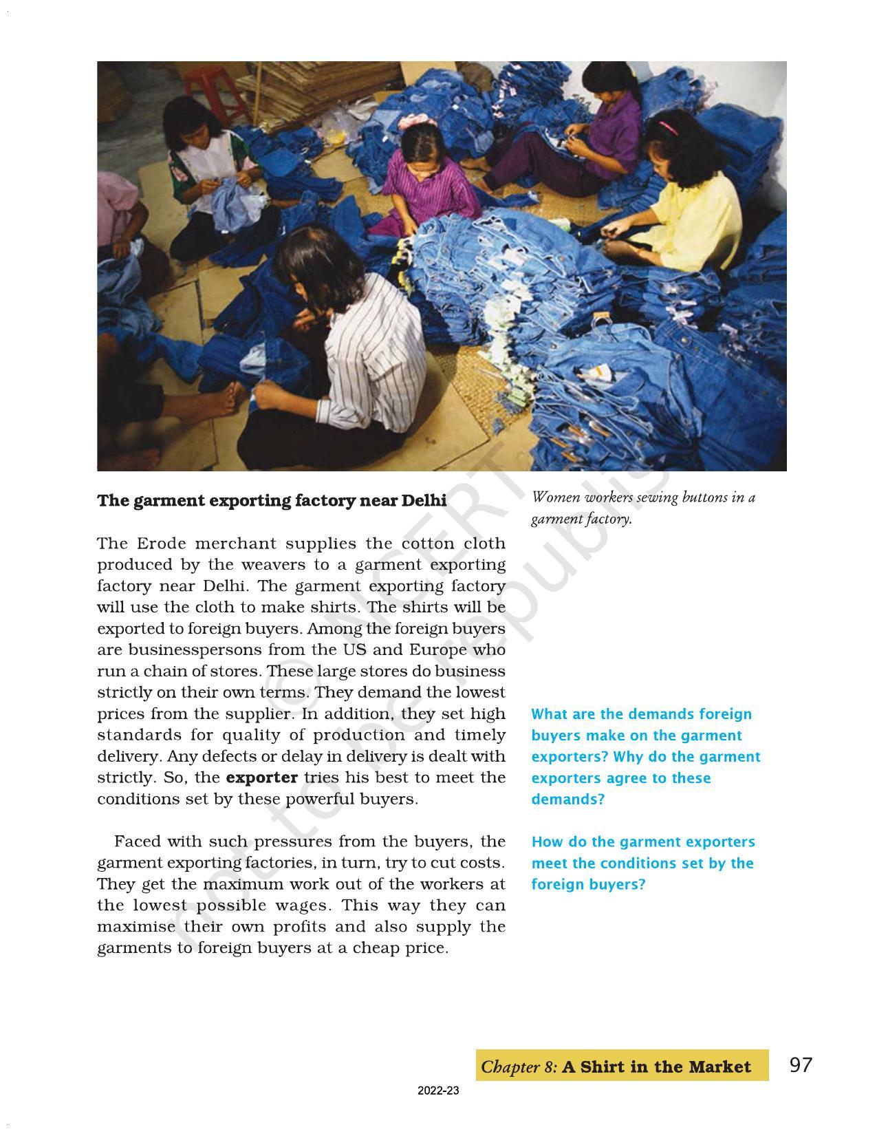 NCERT Book for Class 7 Social Science(Civics): Chapter 8-A Shirt in the Market - Page 6