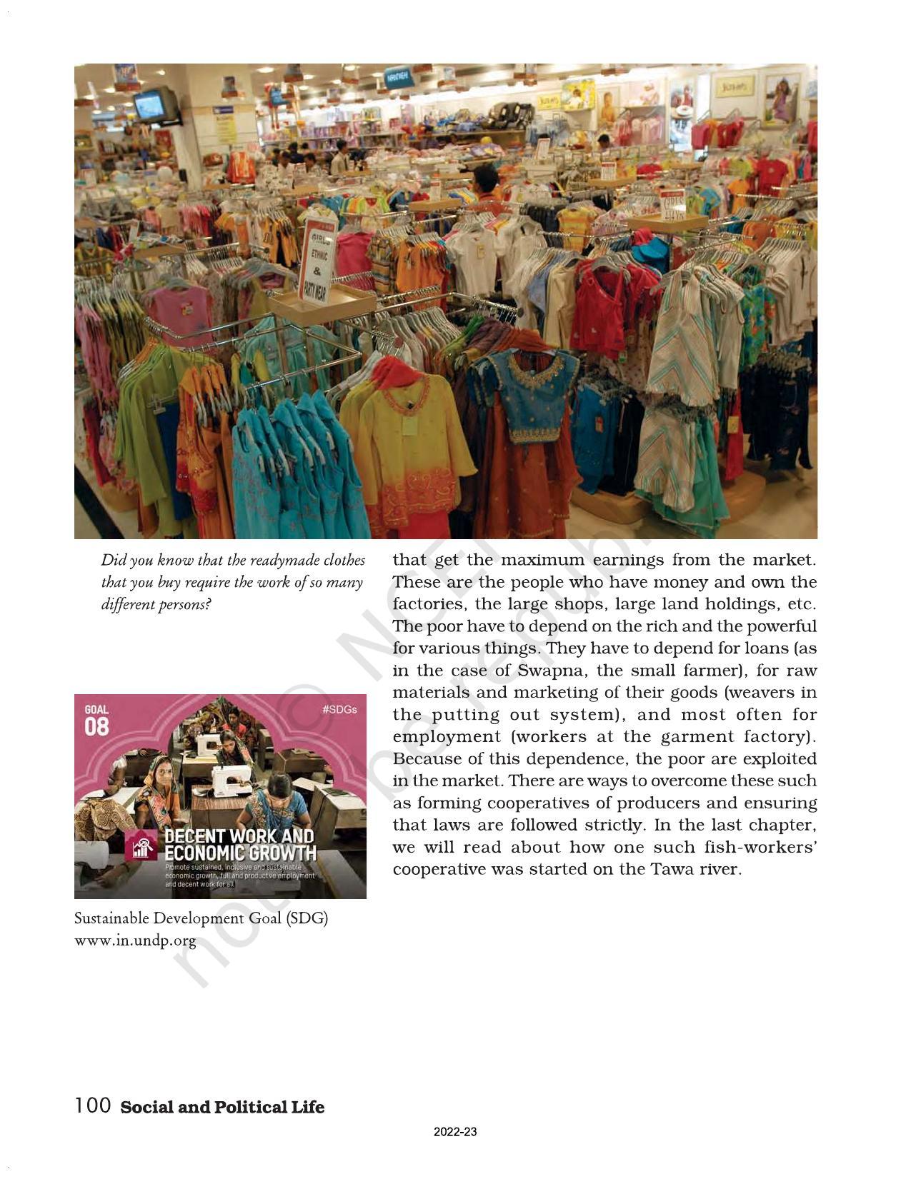 NCERT Book for Class 7 Social Science(Civics): Chapter 8-A Shirt in the Market - Page 9