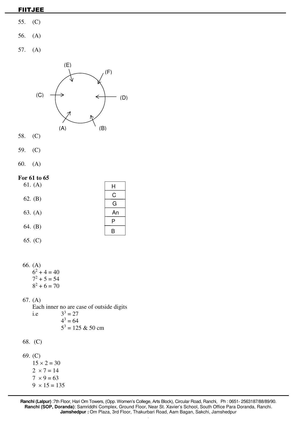 Jharkhand (JAC) NTSE 2019-20 MAT Answer Key & Notes - Page 5