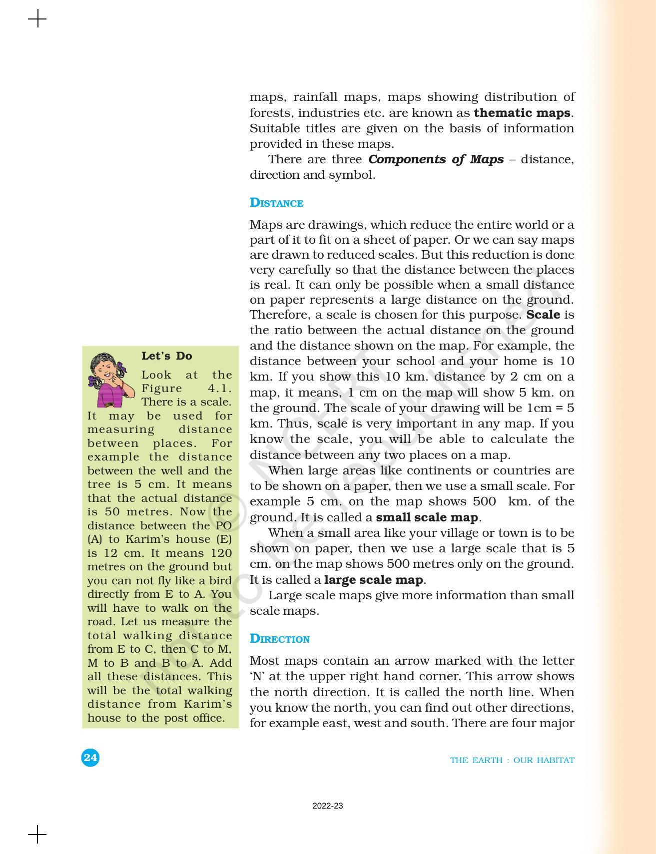 NCERT Book for Class 6 Social Science(Geography) : Chapter 4-Maps - Page 2