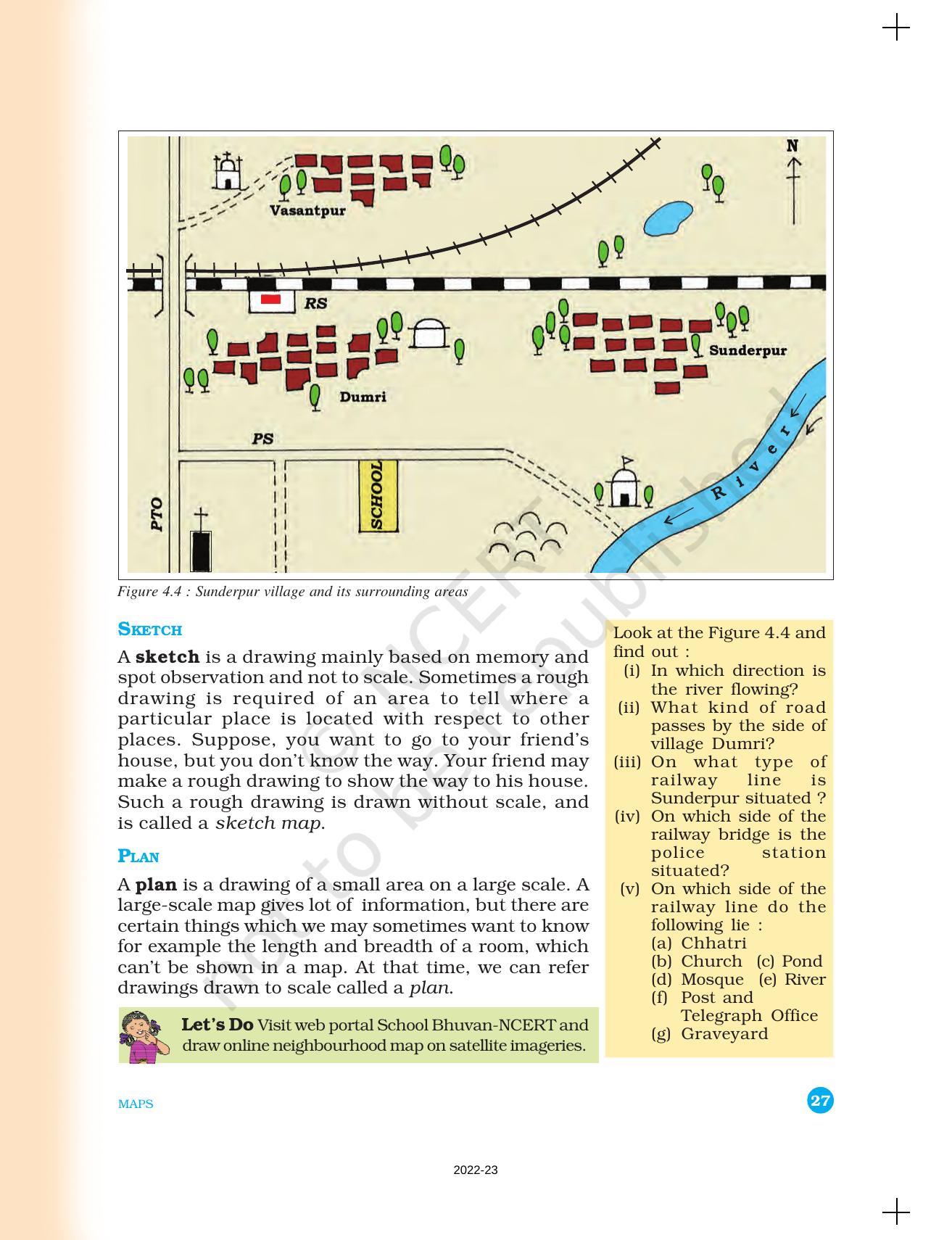 NCERT Book for Class 6 Social Science(Geography) : Chapter 4-Maps - Page 5