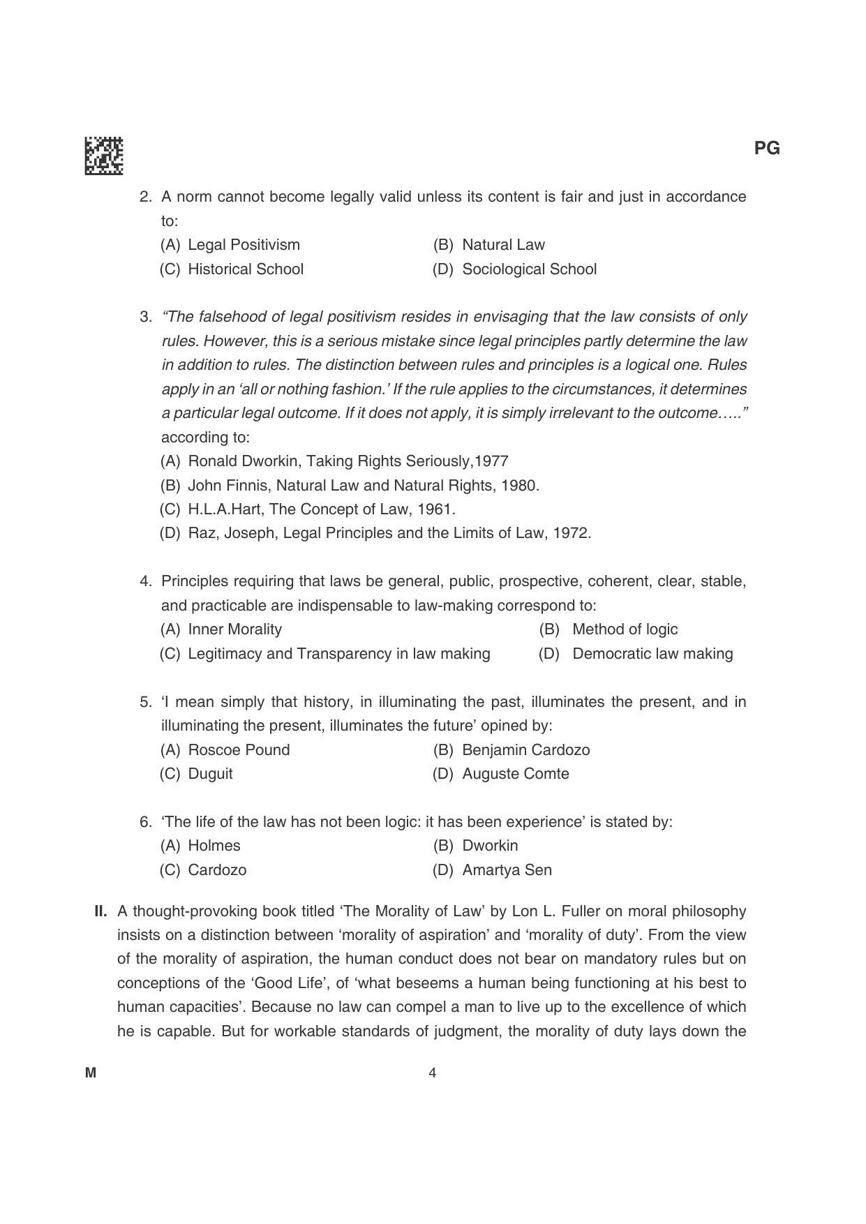 CLAT 2022 PG Question Papers - Page 4