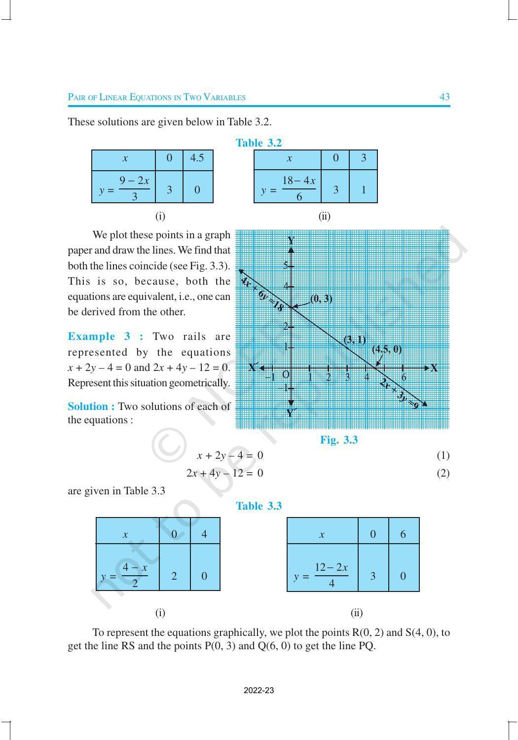 NCERT Book for Class 10 Maths Chapter 3 Pair of Linear Equations in Two Variables - Page 6