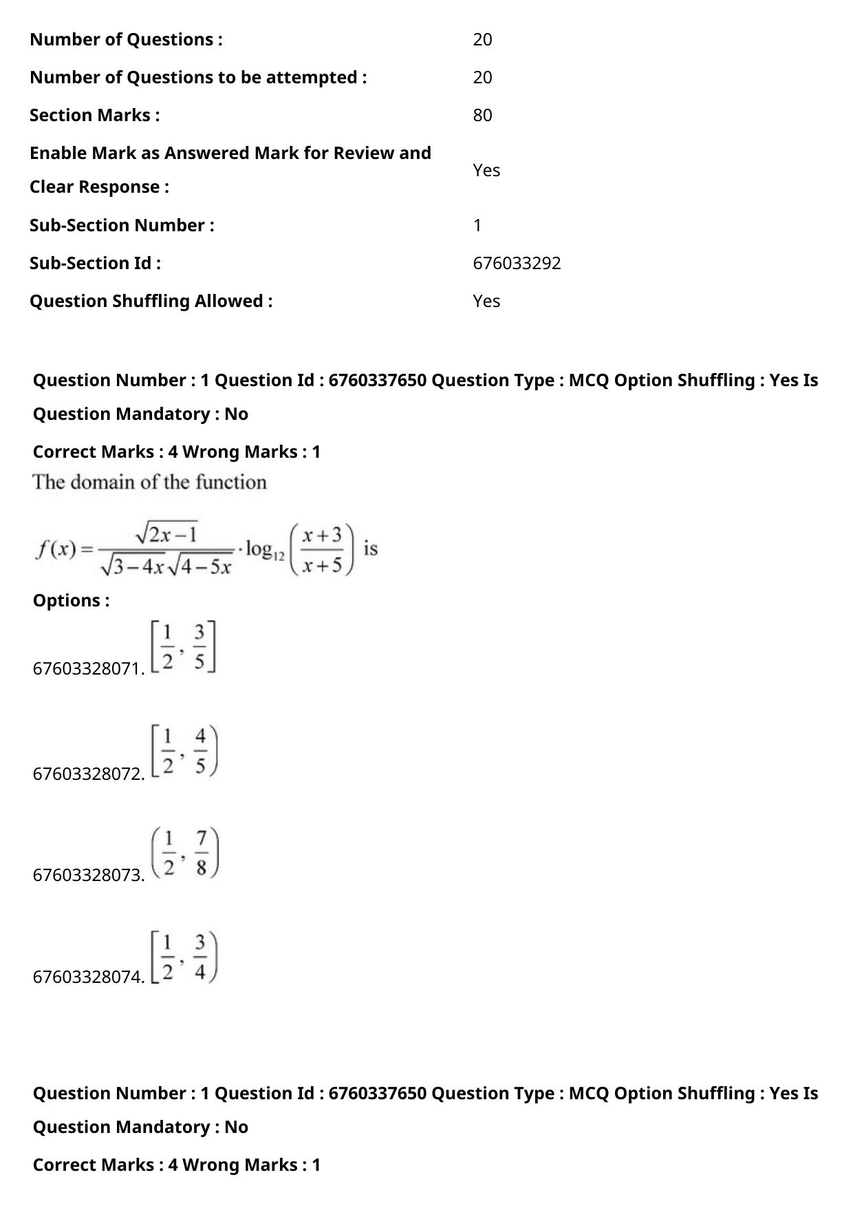 JEE Mains 2021: B.Arch English (Shift 2) 09-09-2021 Question Paper - Page 2