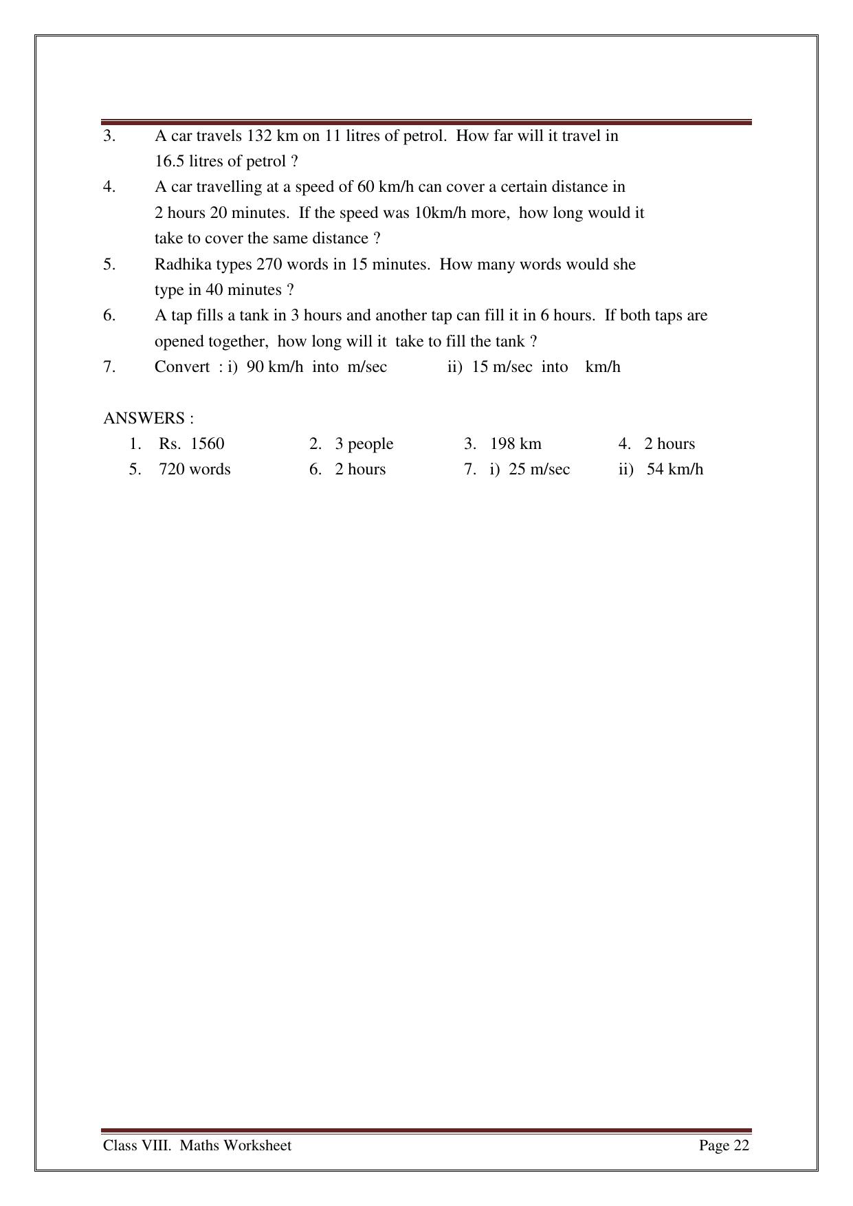 CBSE Worksheets for Class 8 Mathematics Construction of Quadrilaterals Assignment 1 - Page 2