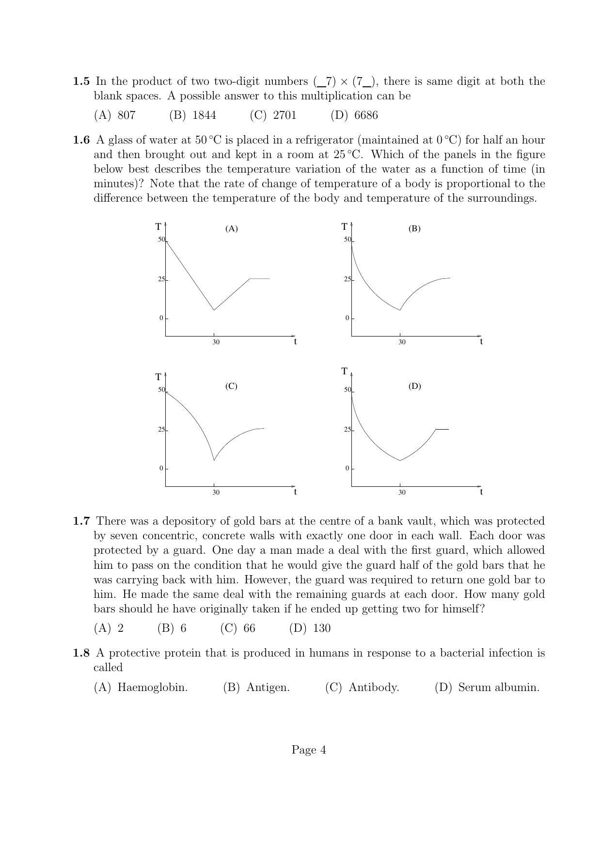 LPU NEST Question Paper 2016 SET A - Page 3