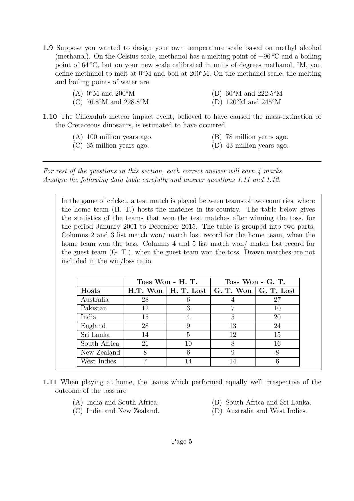 LPU NEST Question Paper 2016 SET A - Page 4