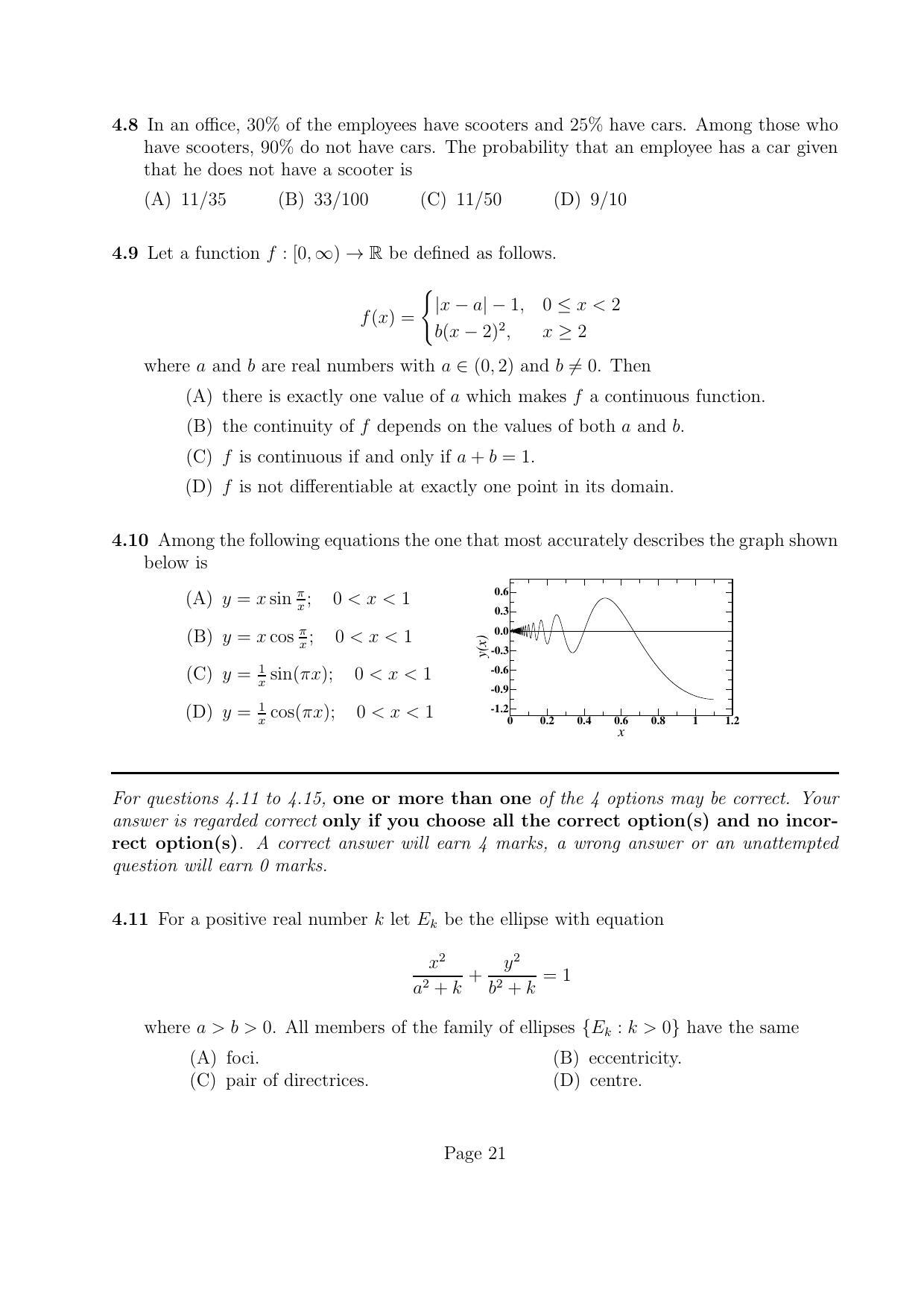 LPU NEST Question Paper 2016 SET A - Page 20