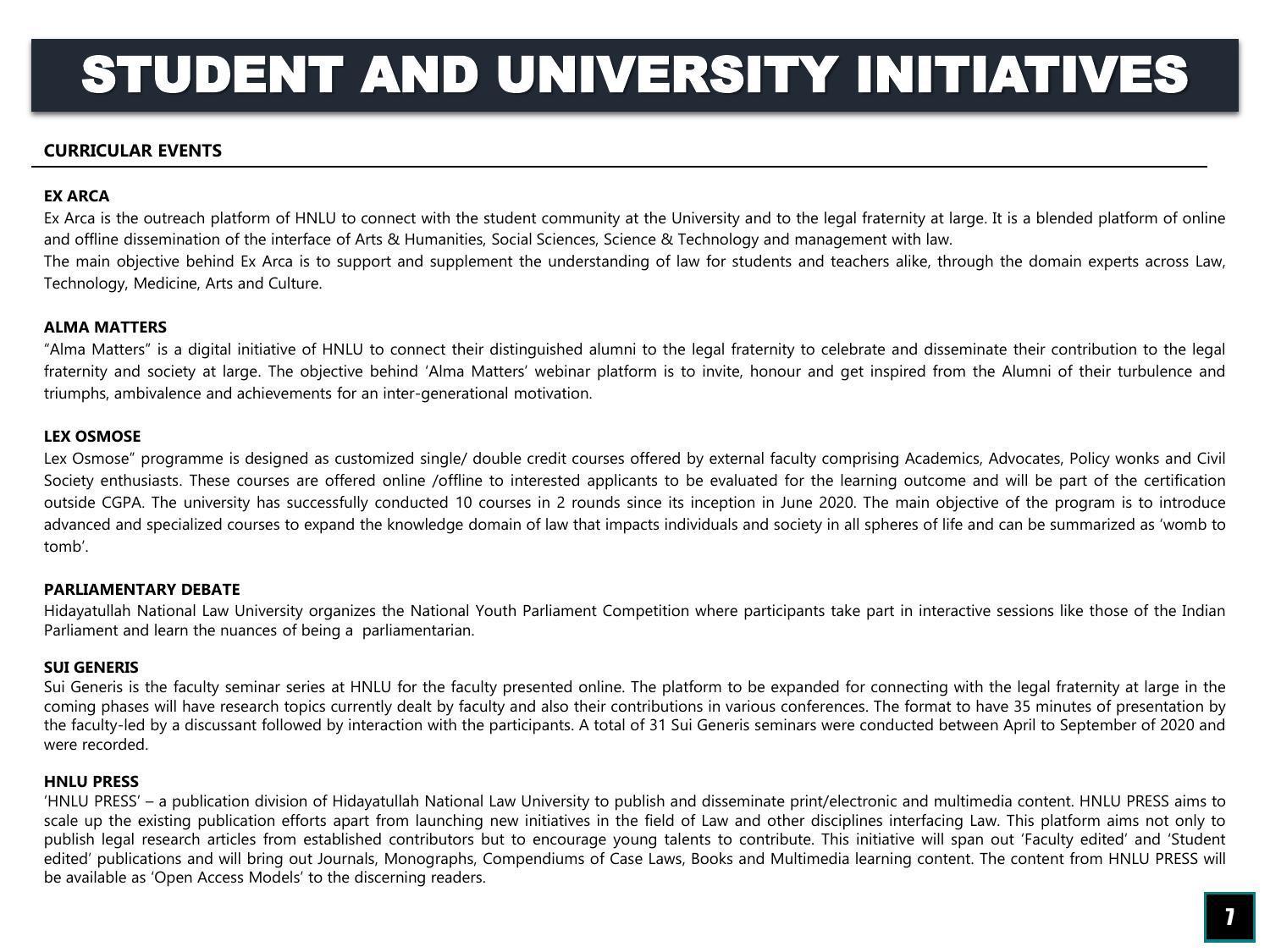 Hidayatullah National Law University - Recruitment Brochure 2022 - Page 9