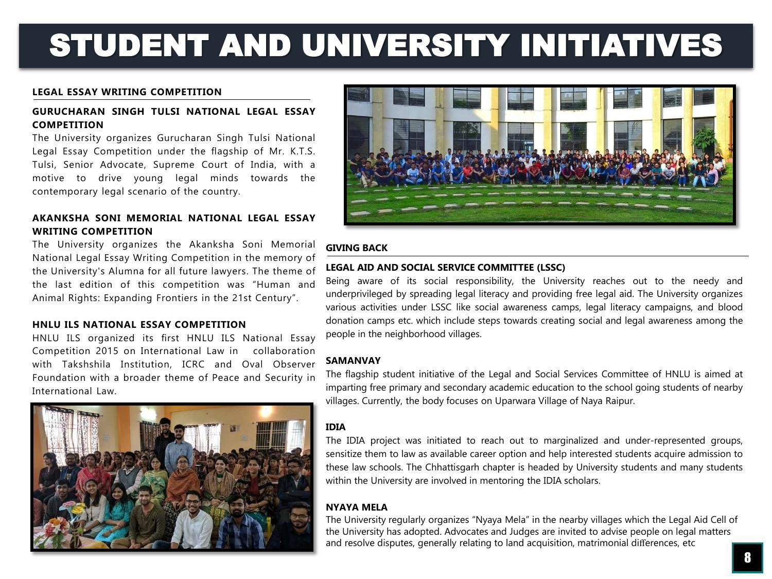 Hidayatullah National Law University - Recruitment Brochure 2022 - Page 10