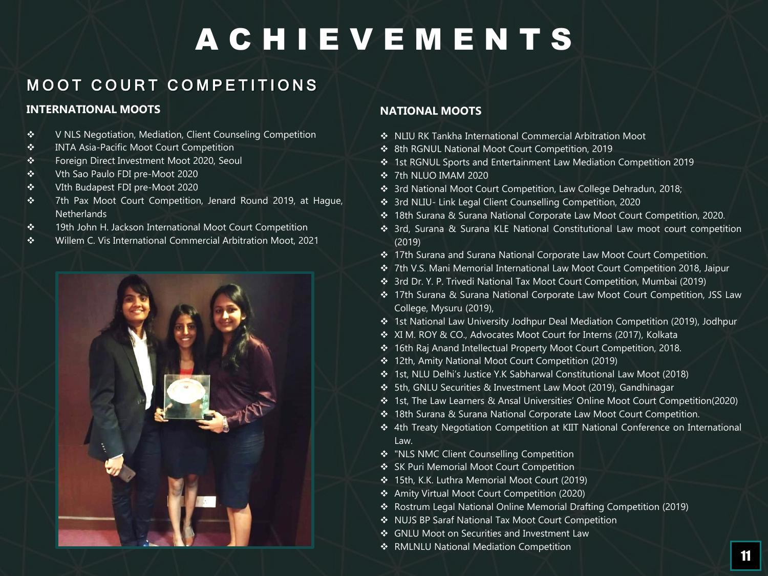 Hidayatullah National Law University - Recruitment Brochure 2022 - Page 13