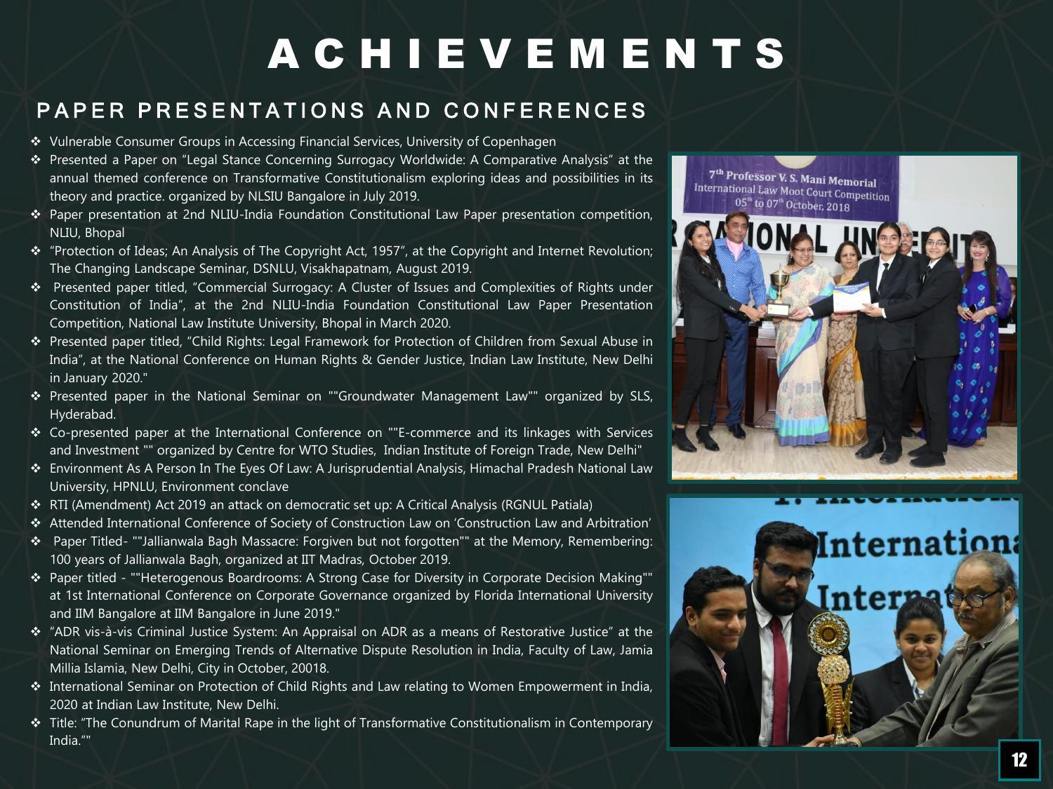 Hidayatullah National Law University - Recruitment Brochure 2022 - Page 14