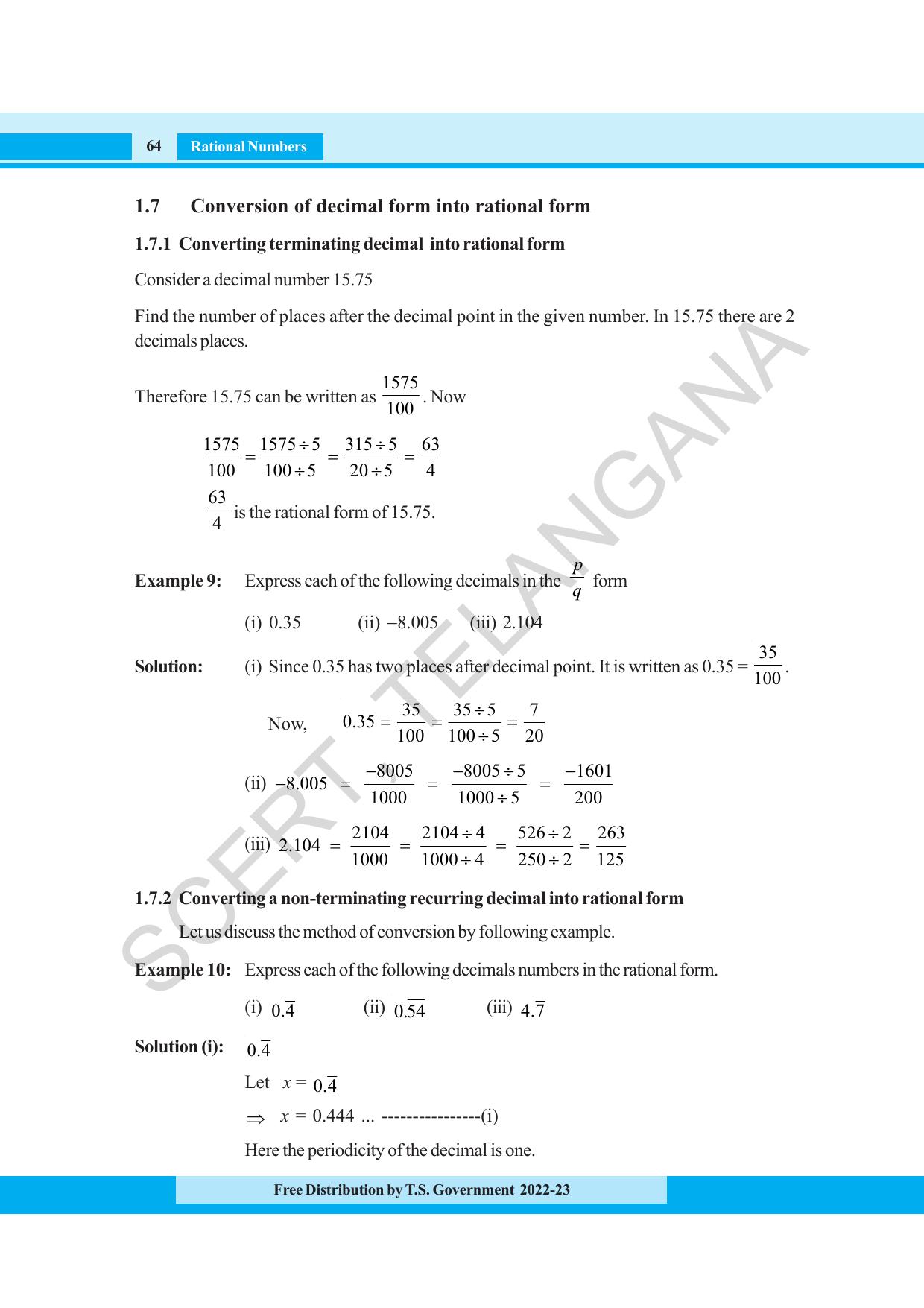 TS SCERT Class 8 Maths Path 1 (Telugu Medium) Text Book - Page 82