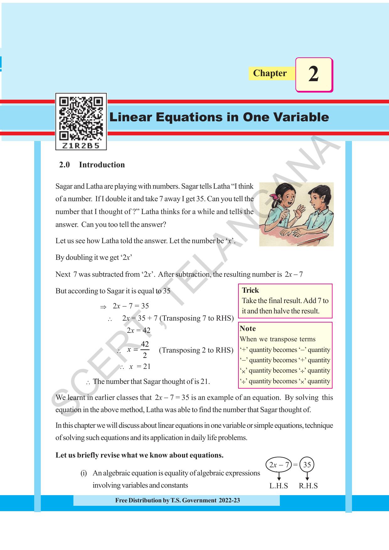 TS SCERT Class 8 Maths Path 1 (Telugu Medium) Text Book - Page 92