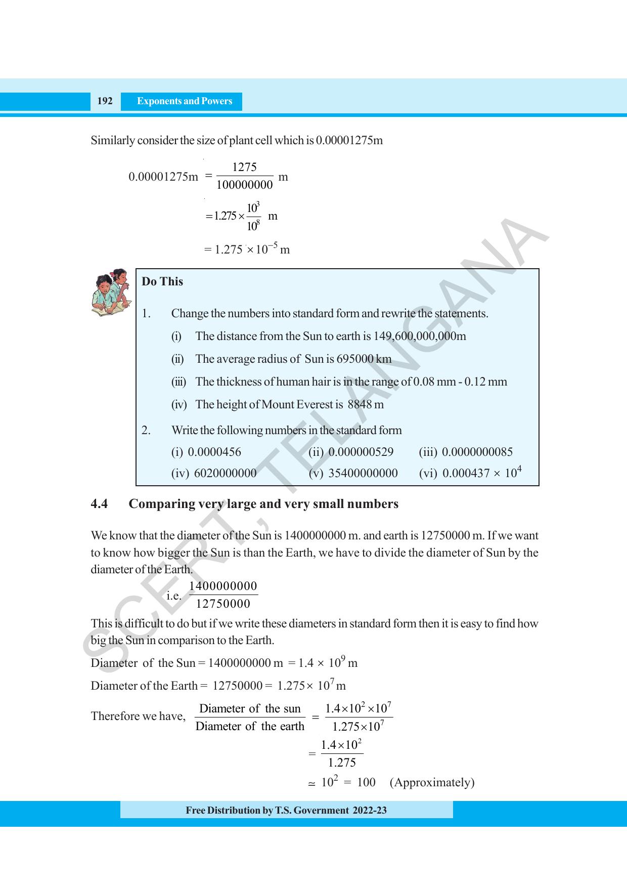 TS SCERT Class 8 Maths Path 1 (Telugu Medium) Text Book - Page 143