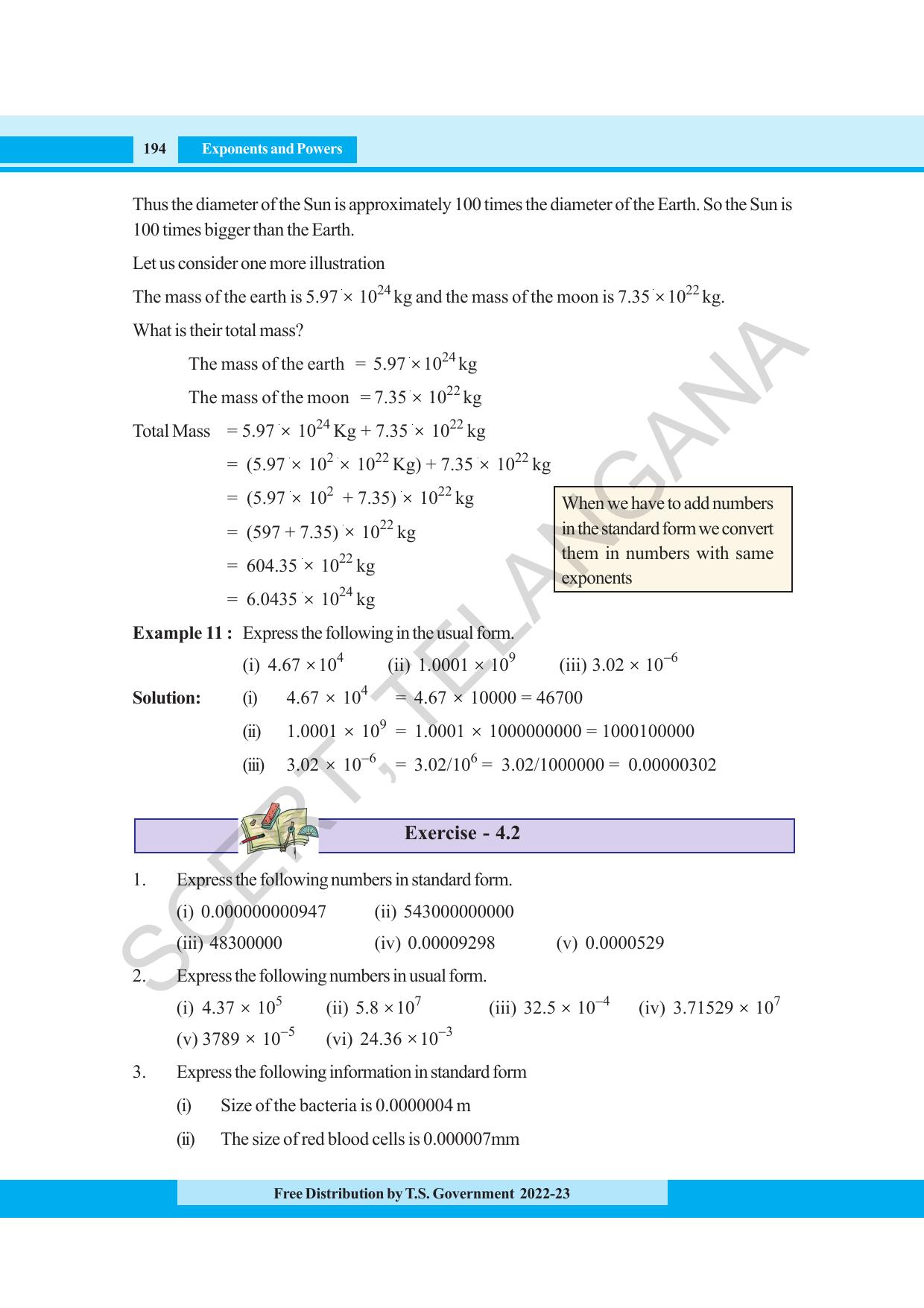 TS SCERT Class 8 Maths Path 1 (Telugu Medium) Text Book - Page 145