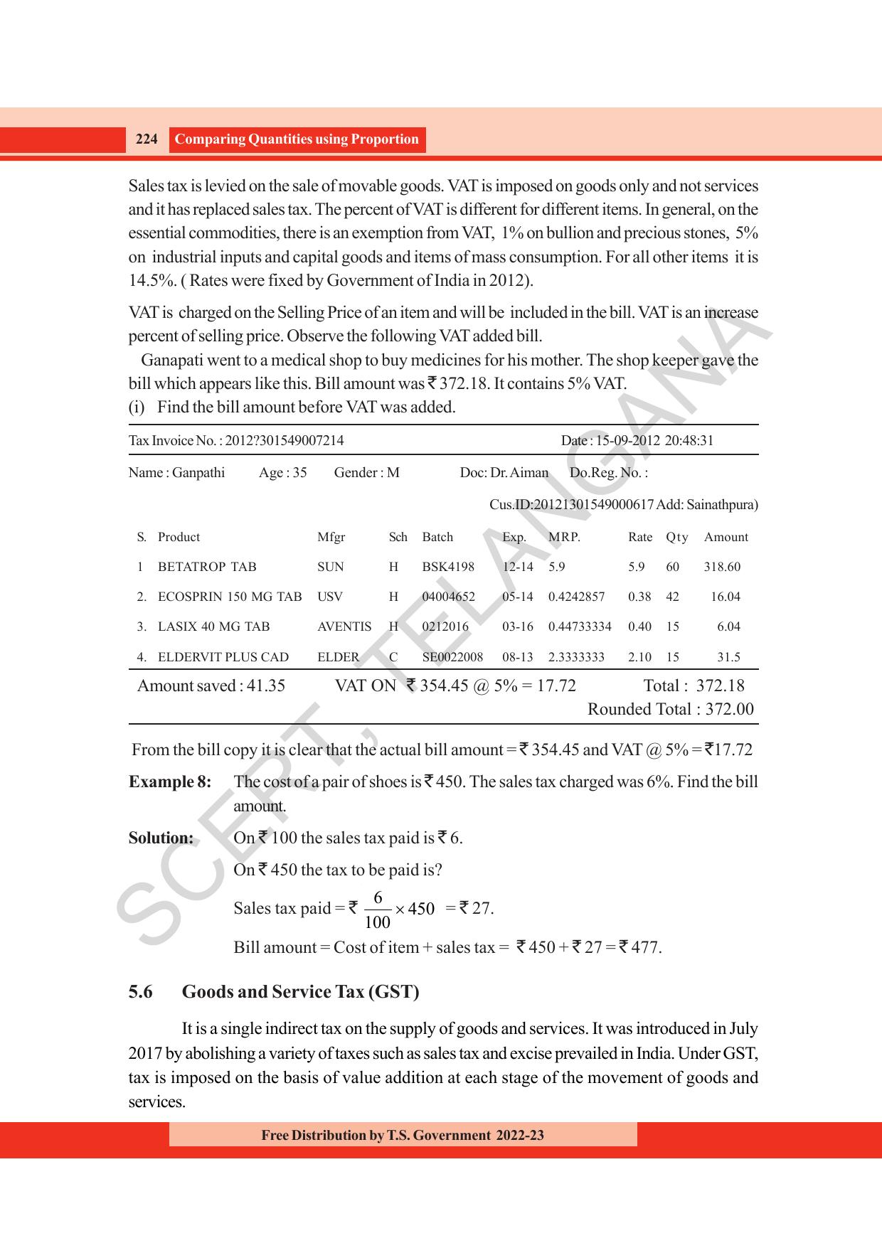 TS SCERT Class 8 Maths Path 1 (Telugu Medium) Text Book - Page 175