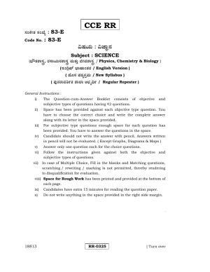 Karnataka SSLC Science (ENGLISH Medium) - 83-E-CCE-RR_S1 (Supplementary) June 2016 Question Paper