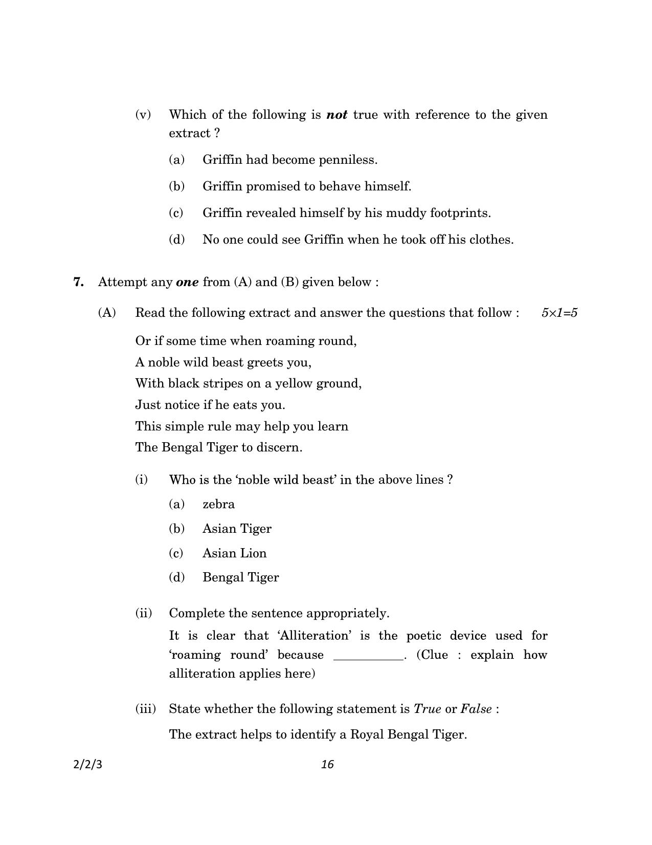 CBSE Class 10 2-2-3_English Language And Literature 2023 Question Paper - Page 16
