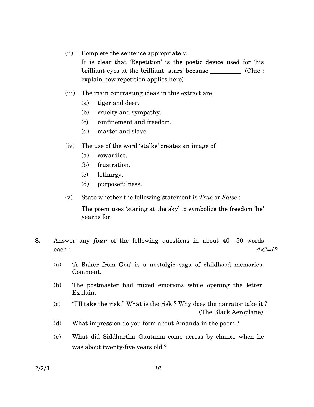 CBSE Class 10 2-2-3_English Language And Literature 2023 Question Paper - Page 18