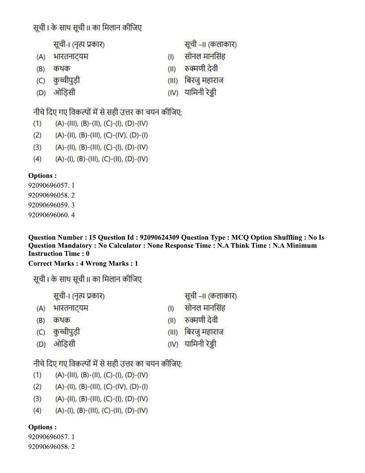 CUET PG 2023: LAQP03 - Sanskrit (Hin) - Shift 3 (24-06-2023) Question Paper  - Page 22