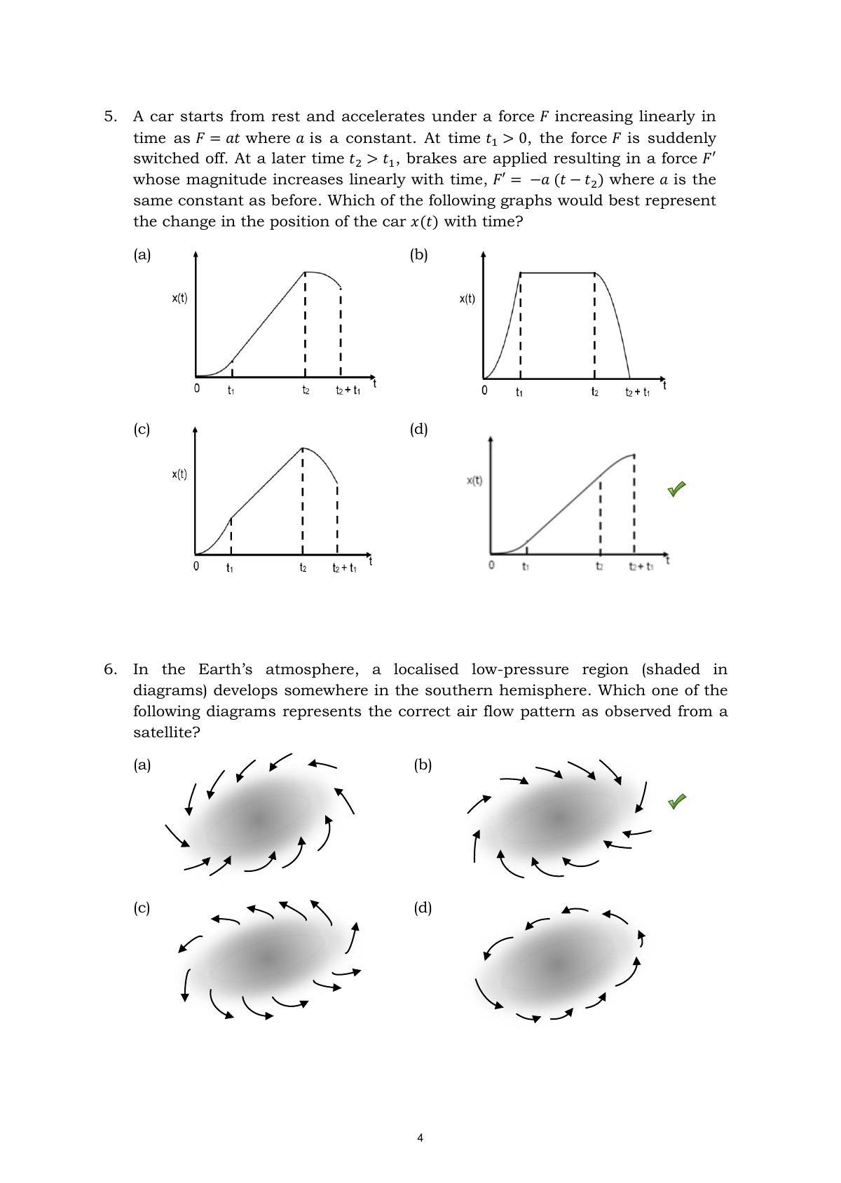 TIFR GS 2015 Physics Y Question Paper - Page 4