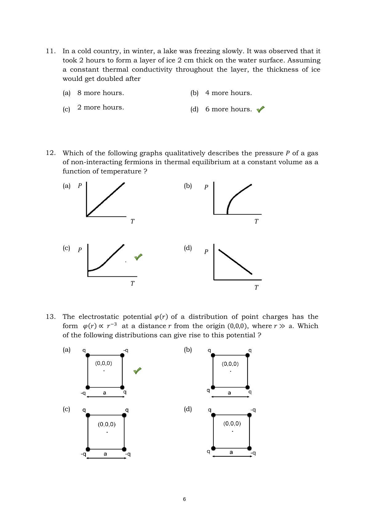 TIFR GS 2015 Physics Y Question Paper - Page 6
